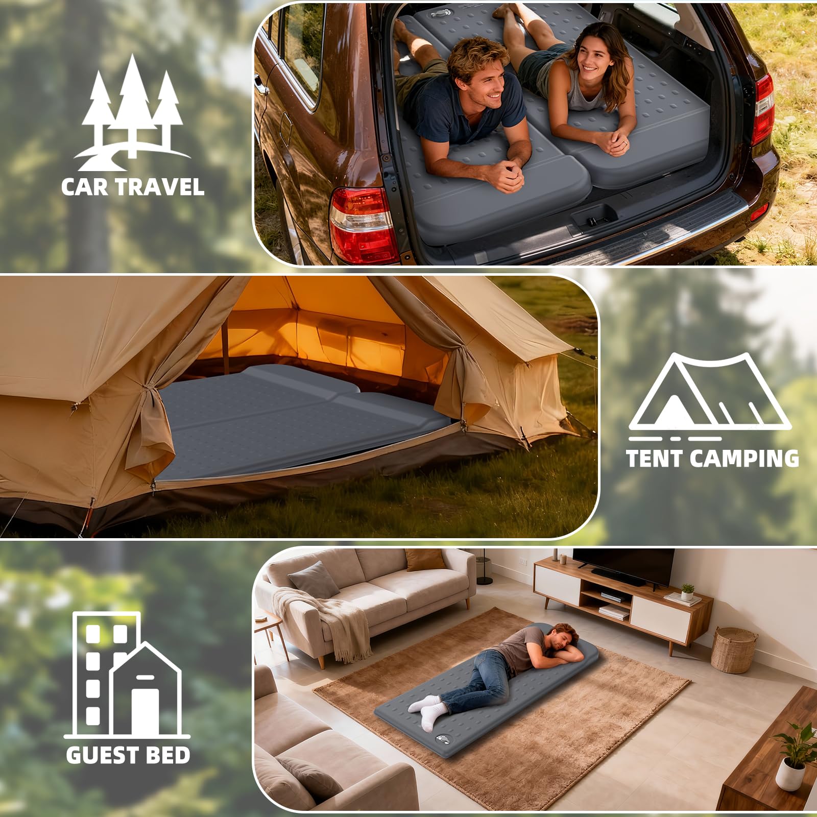 KASIMO Memory Sleeping Pad per Campeggio