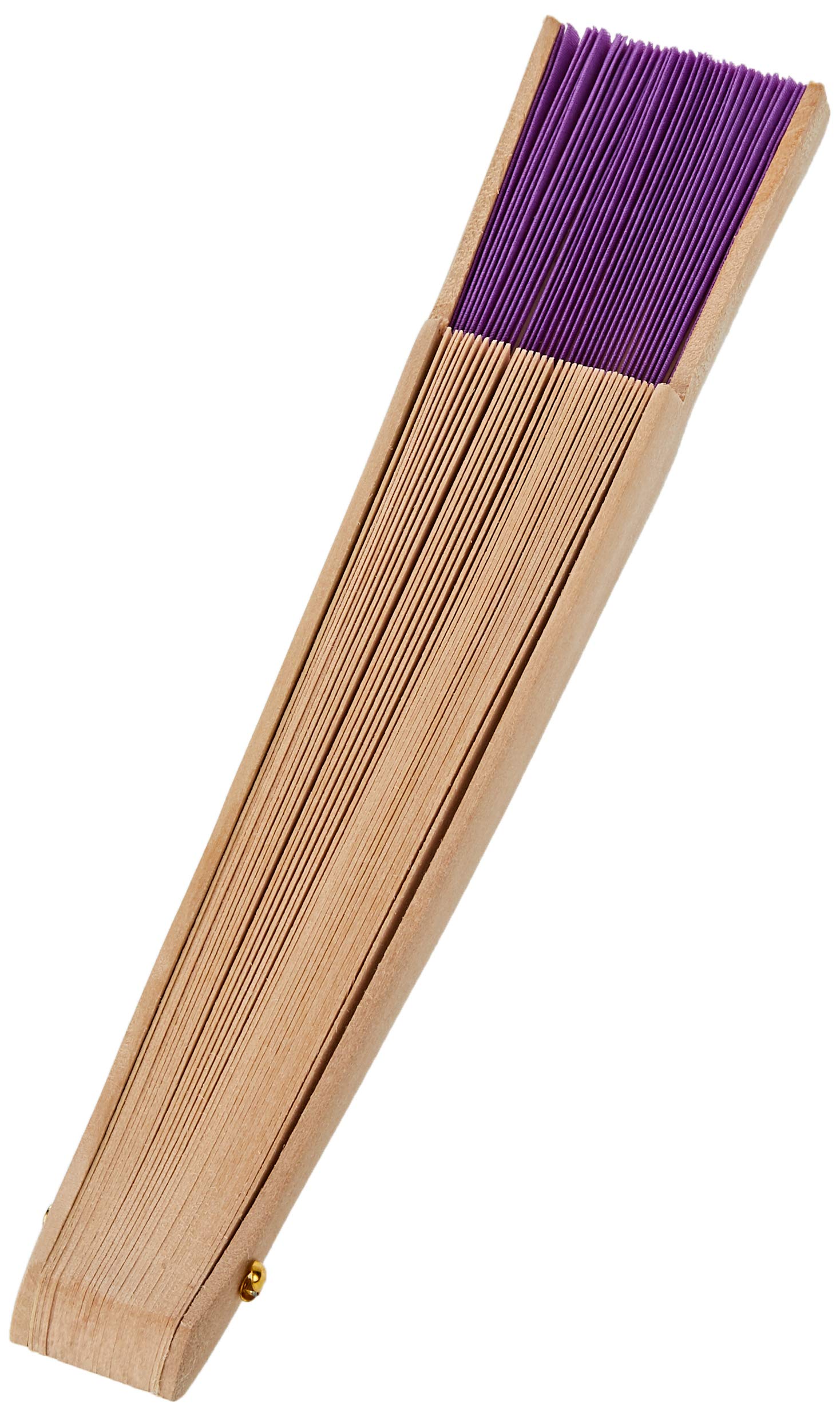 Mopec Lilac Light Wood Fan 23cm Pack of 6, One Size 6