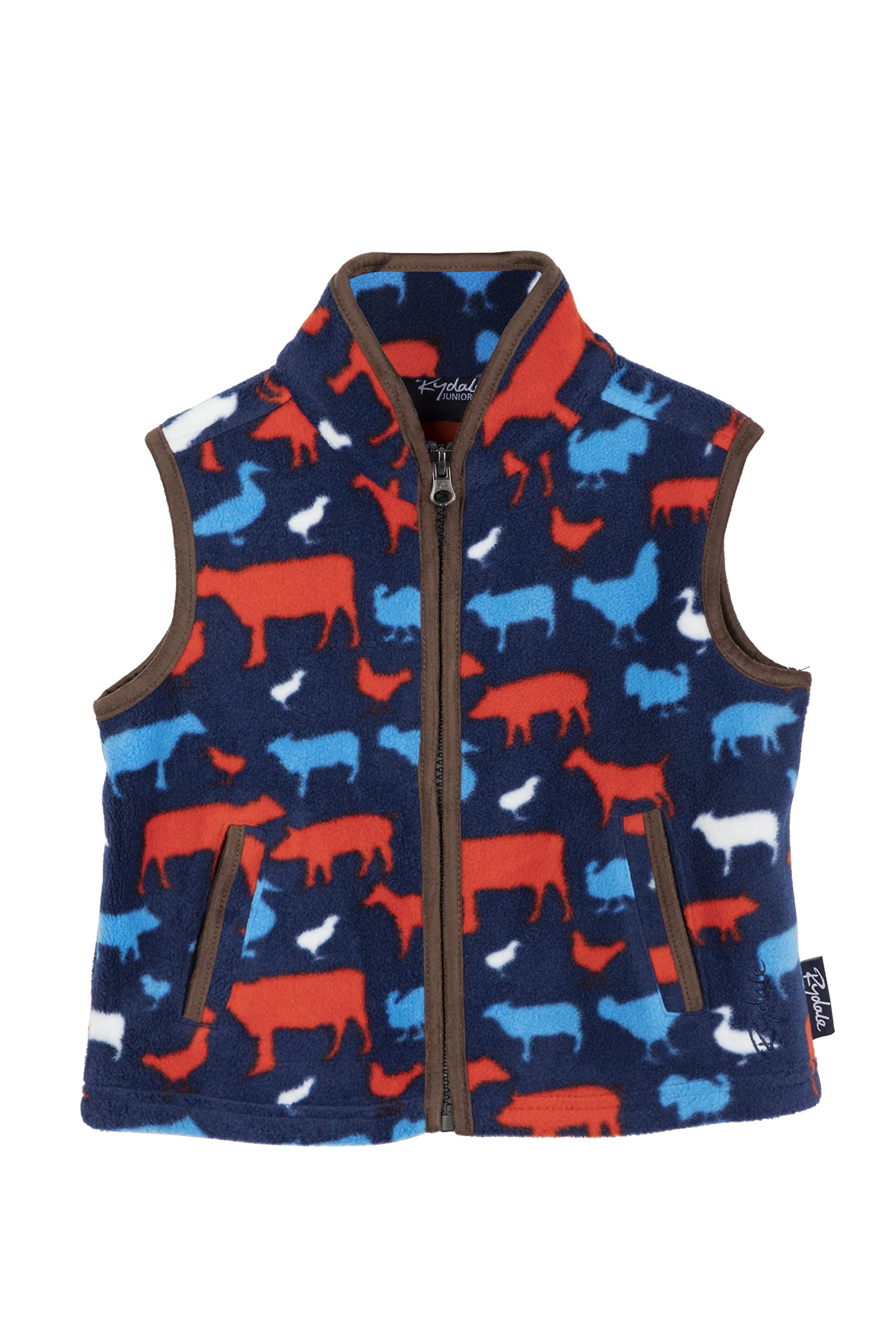 Toddler Fleece Gilet Boy's Girls Sleeveless Jacket Bodywarmer For Children Vest Gilets 5 Colours (as8, age, 2_years, 3_years, Farmyard)
