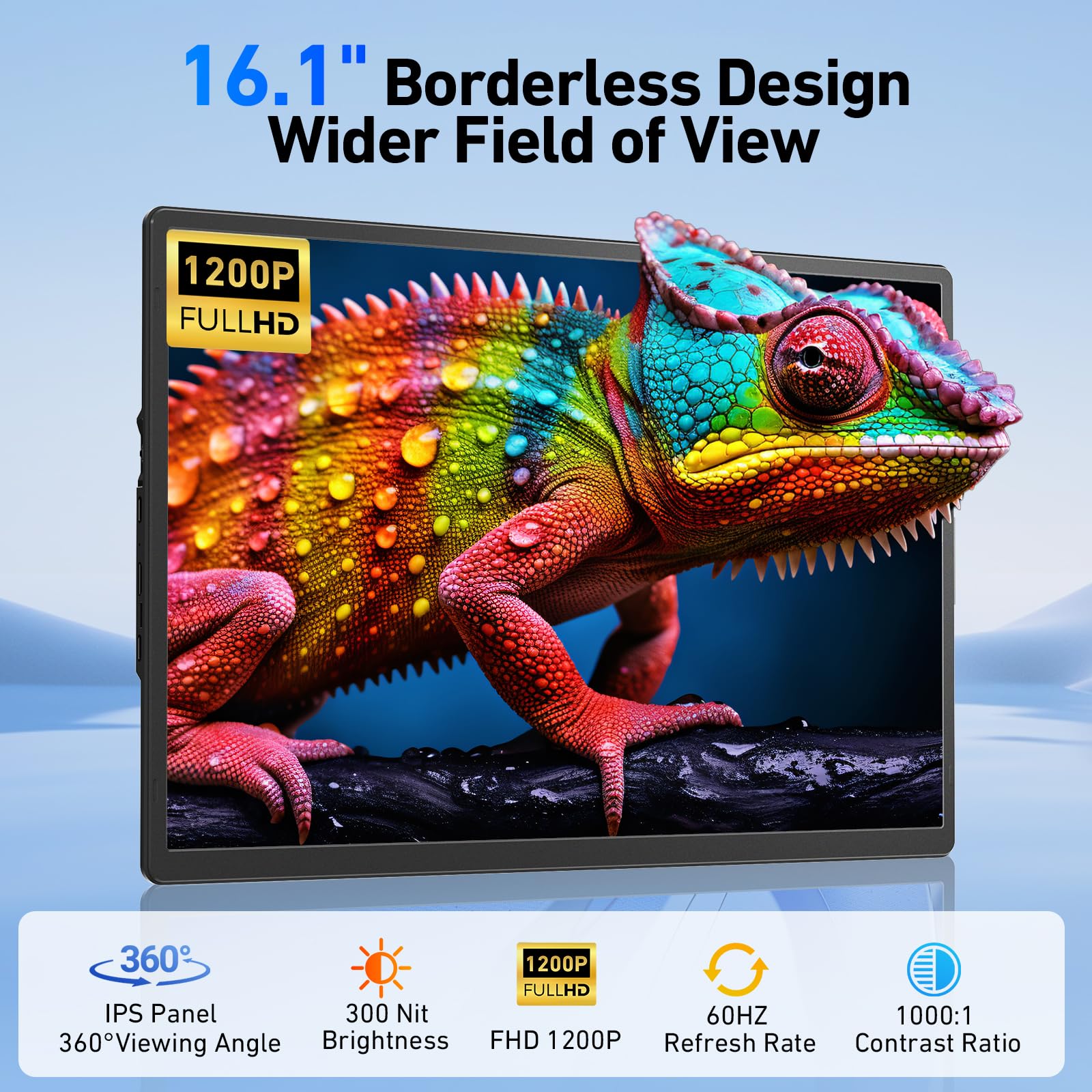 23.8 Inch Portable Monitor 1080P FHD 100HzIPS - Dettaglio