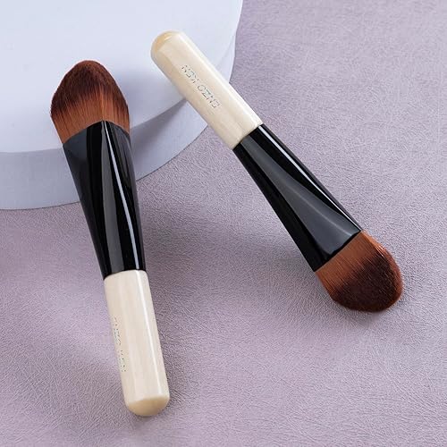 Miniatura 133 de Cepillo plano para cejas, pincel delineador de ojos en ángulo fino y cepillo de pestañas, cepillo de cejas en ángulo fino, cepillo plano para cejas