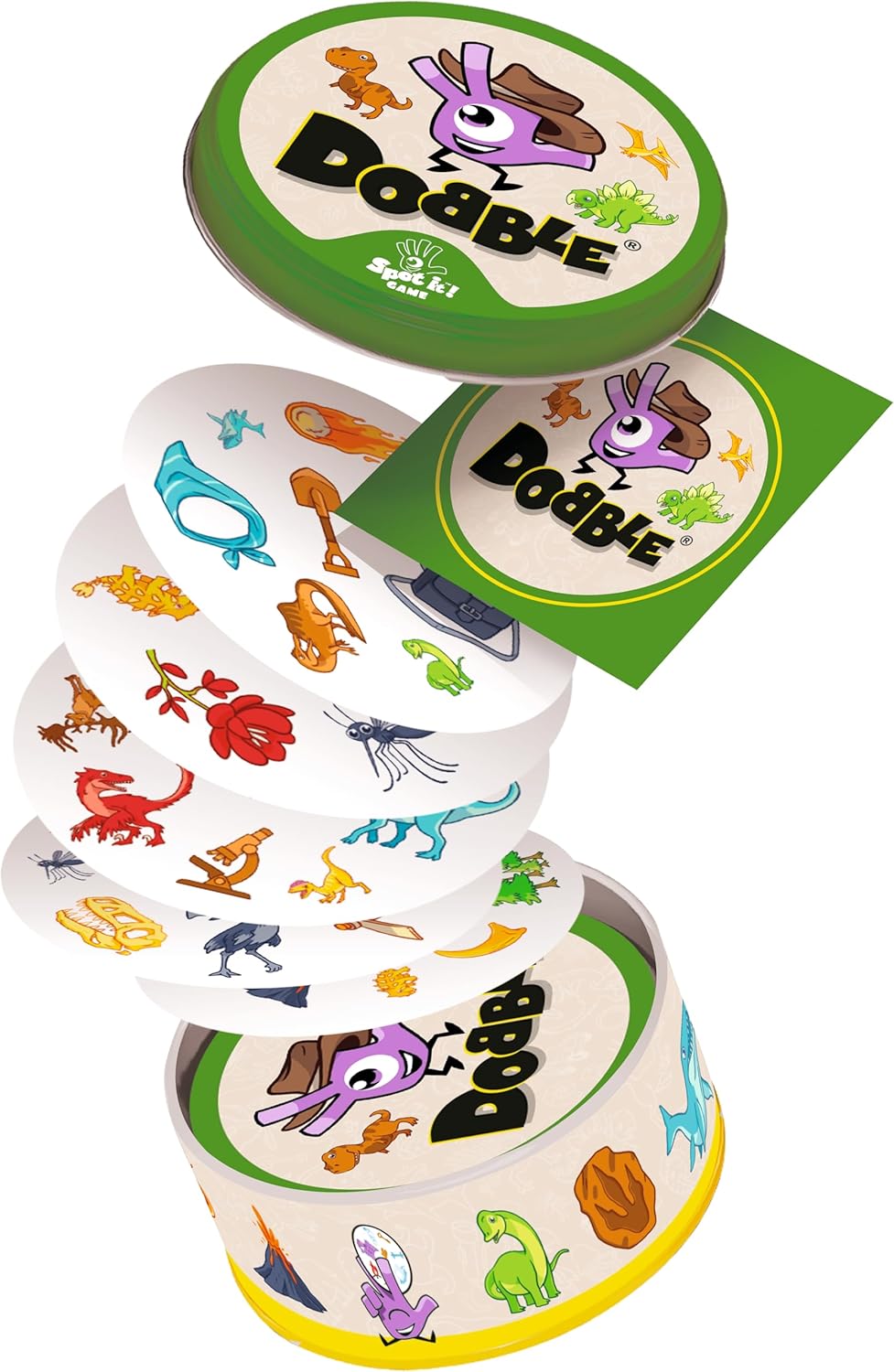 Asmodee Dobble Dinosaurs | Family Card Game | Ages 4+ | 2-8 Players | 15 Minutes Playing Time