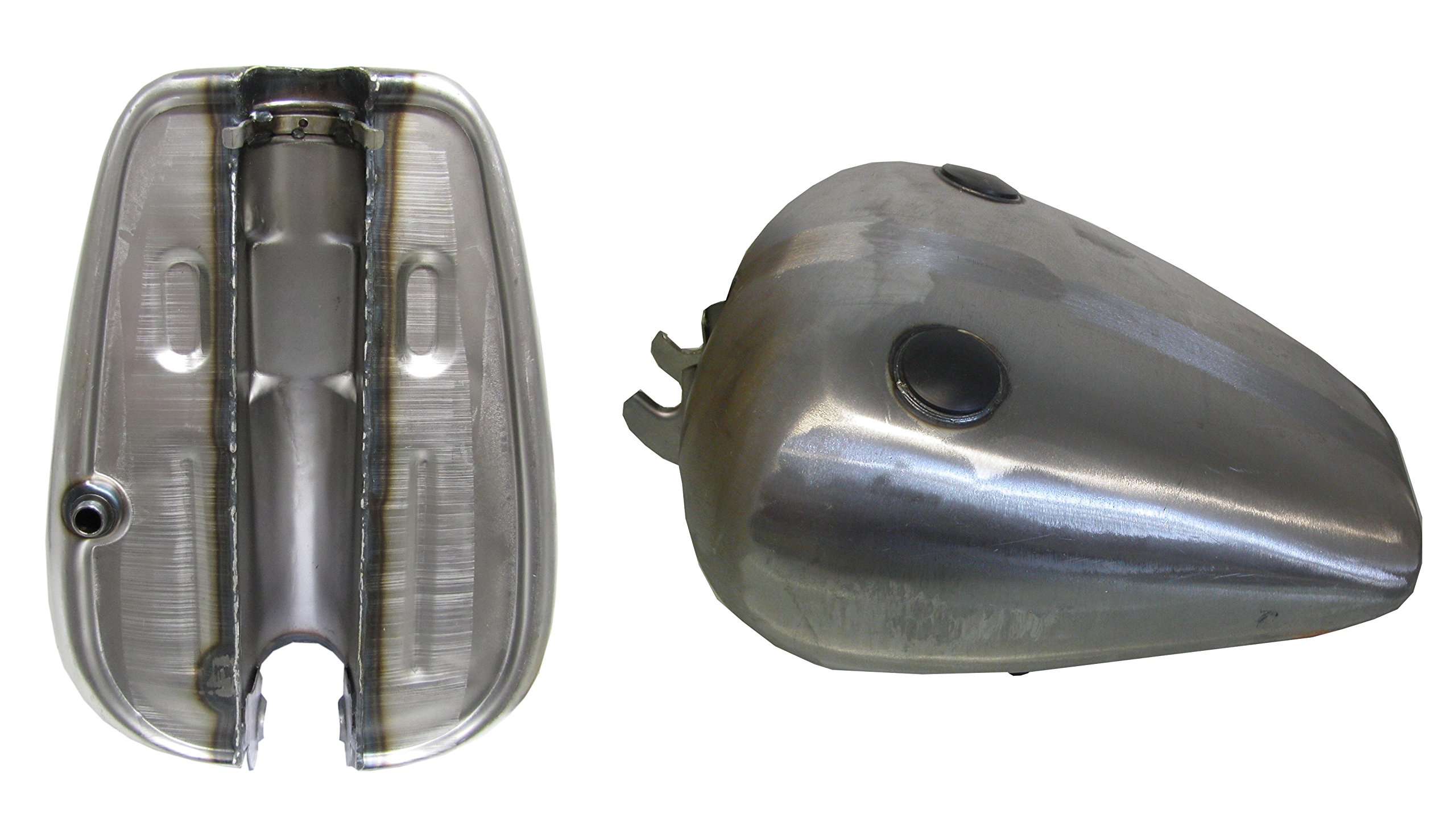 Tanque de motocicleta 2.8 galones Raw Quickbob para modelos Harley FX 1973-1984 4