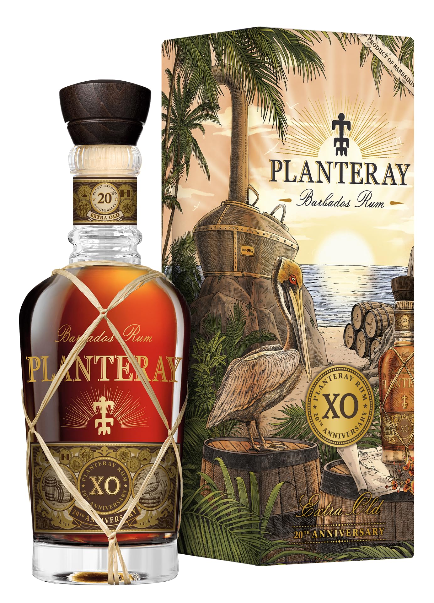 PLANTERAY RUM - (Ex Plantation) - XO 20th Anniversary - Rhum - 40% Alcool - Origine : Barbade - Notes de Vanille & Cacao - 70 cl 70cl - XO 20th Anniversary