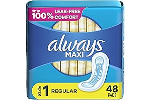 Maxi Feminine Pads for Women, Size 1