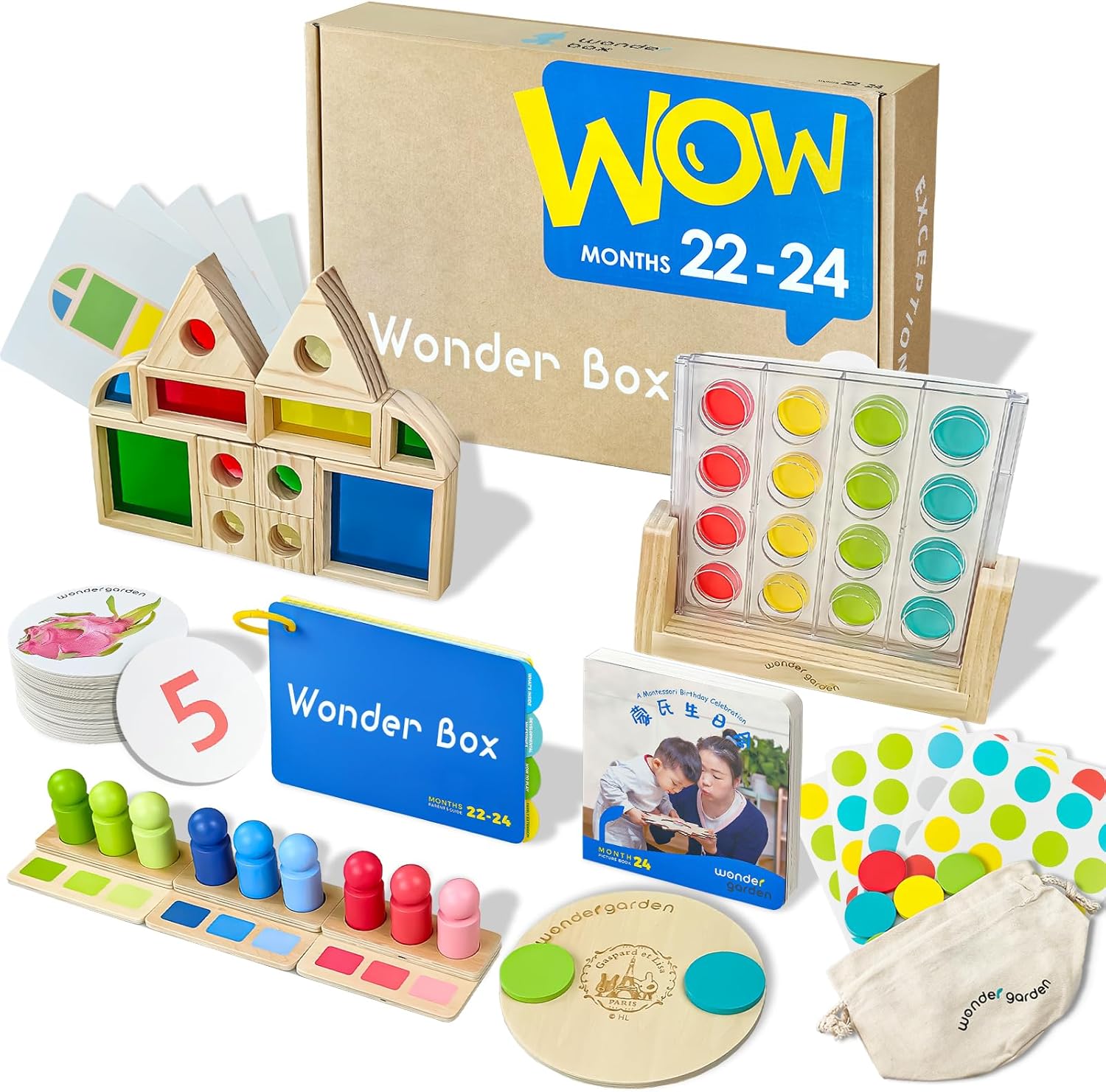 Montessori Toys for Babies 6 in 1 Learning Educational