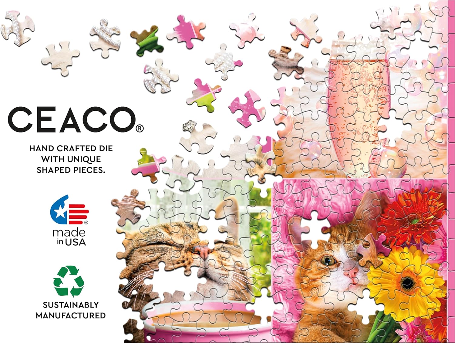 Ceaco - Avanti Cat Fancies - 500 Larger Piece Jigsaw Puzzle