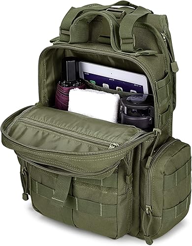 Miniatura 6 de G4Free - Mochila táctica grande para uso diario (EDC) con bandolera, mochila militar Molle, mochila de hombro con una sola correa para hombres  EDC,