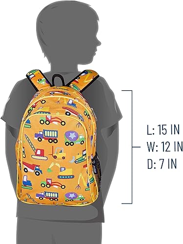 Miniatura 9 de Wildkin Paquete de mochila para niños de 15 pulgadas con lonchera (en construcción)