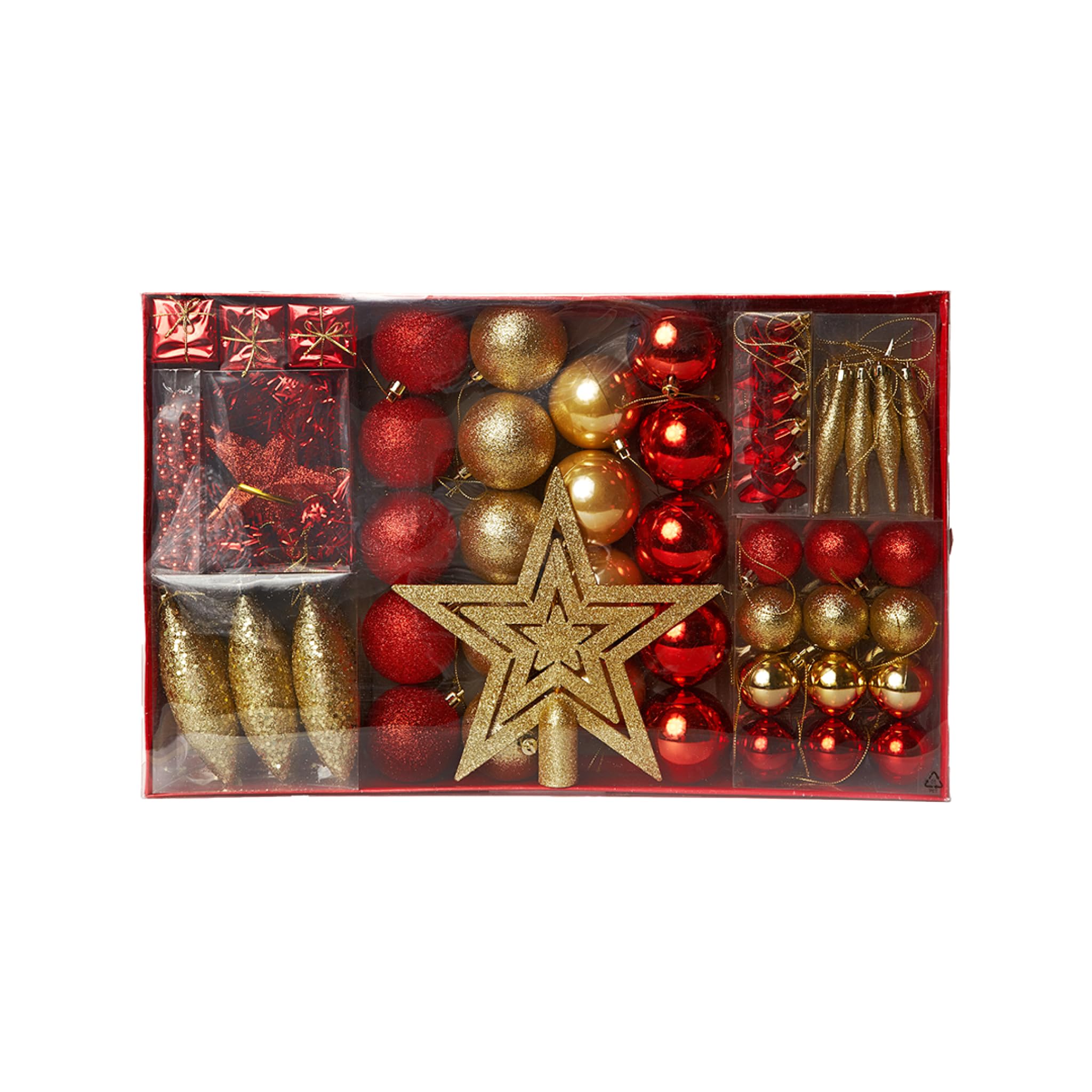 HEITMANN DECO Surtido de Behang, Dorado y Rojo, 47.5 x 29.7 x 6.5 cm, 60