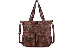 Angelkiss Purses Handbags for Women PU Tote Satchel Bags for Women with...
