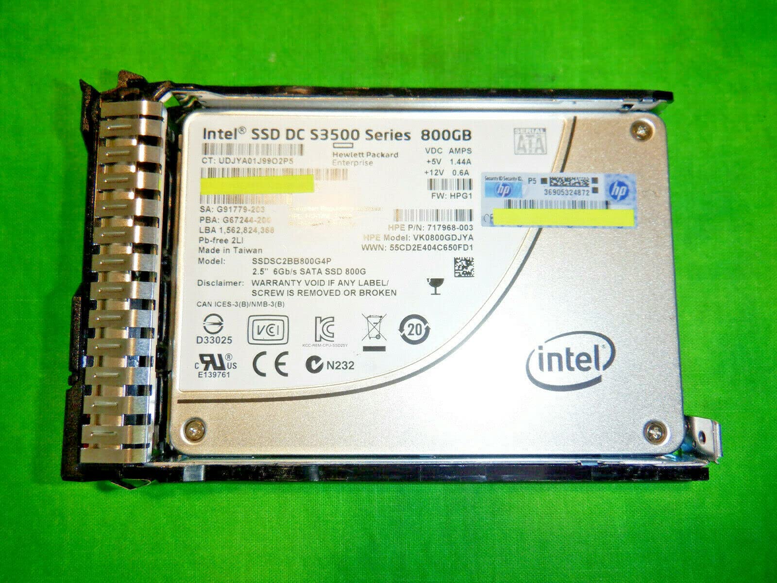 Intel SSD DC D3600 Series 800GB PCIe カード Intel SSDPE2ME800G401 / SSDPE2ME800G4 800GB 2.5