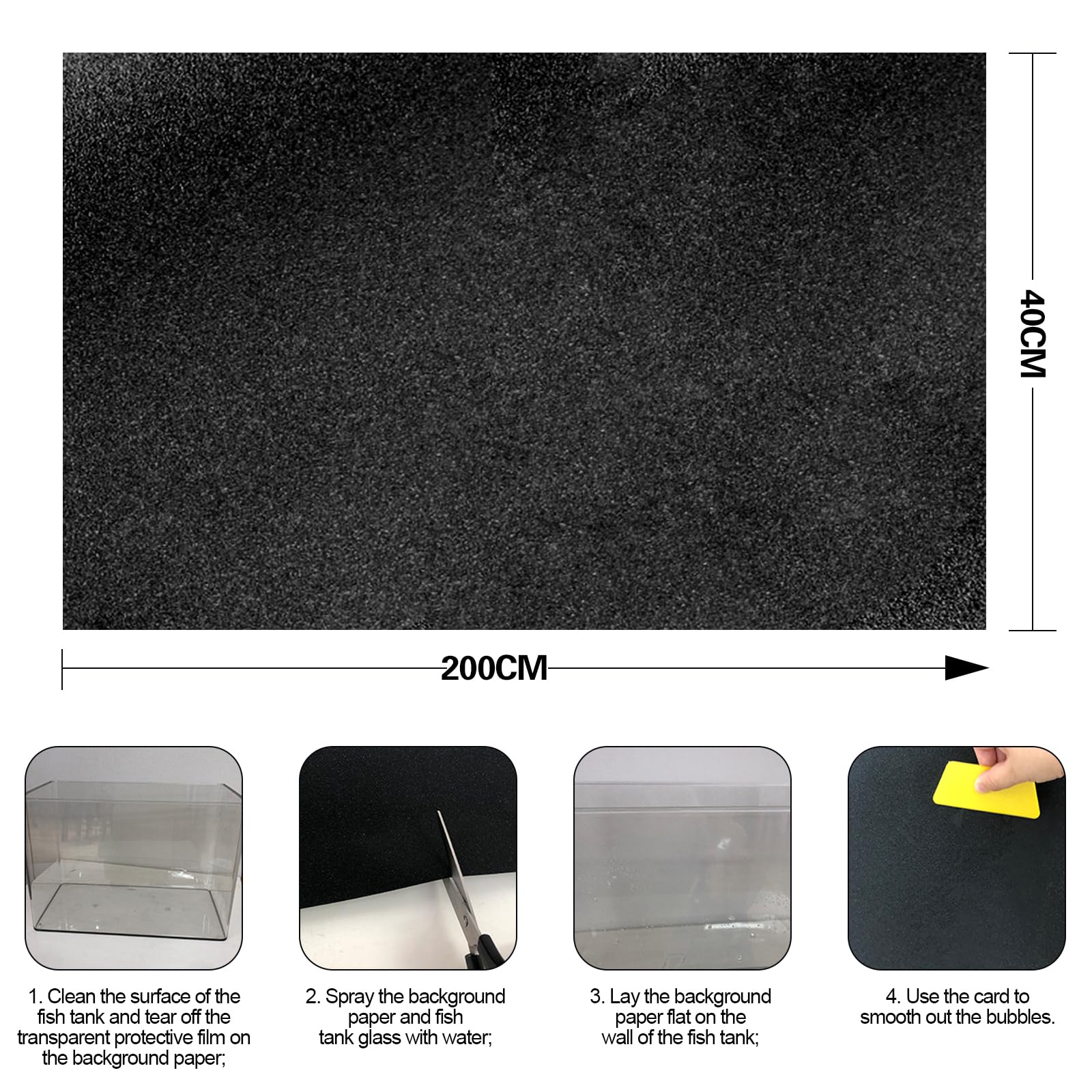 Générique Fond D'Aquarium Noir Statique - Haute Qualité Noir Film