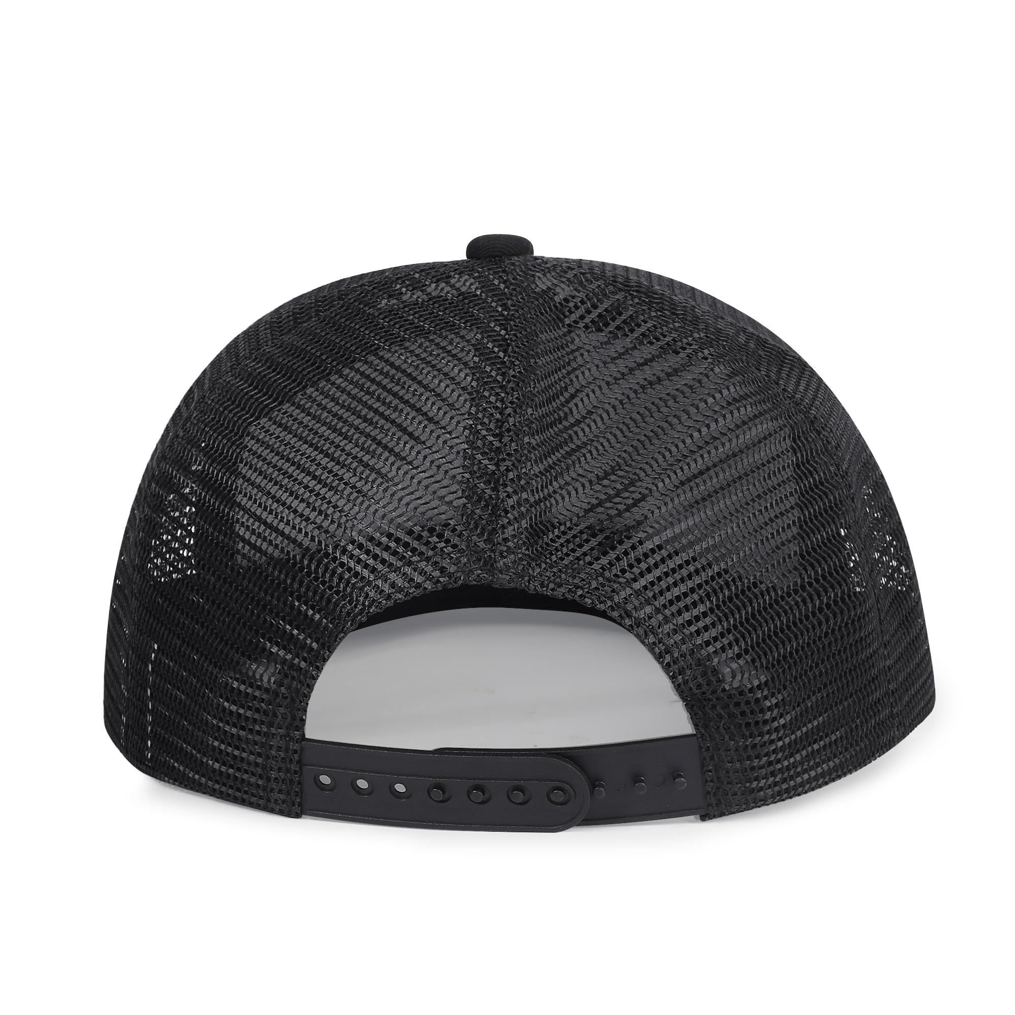 Cappelli da camionista a 7 pannelli, 3 pezzi, con visiera piatta, per donne e uomini | Cappello da baseball regolabile, in rete traspirante