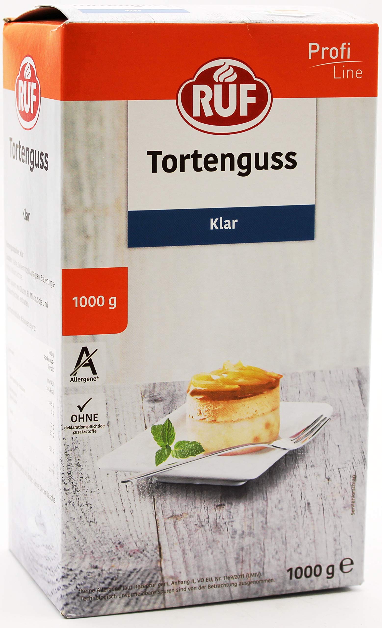 RUF Tortenguss Klar, 10er Pack (10 x 1 kg)