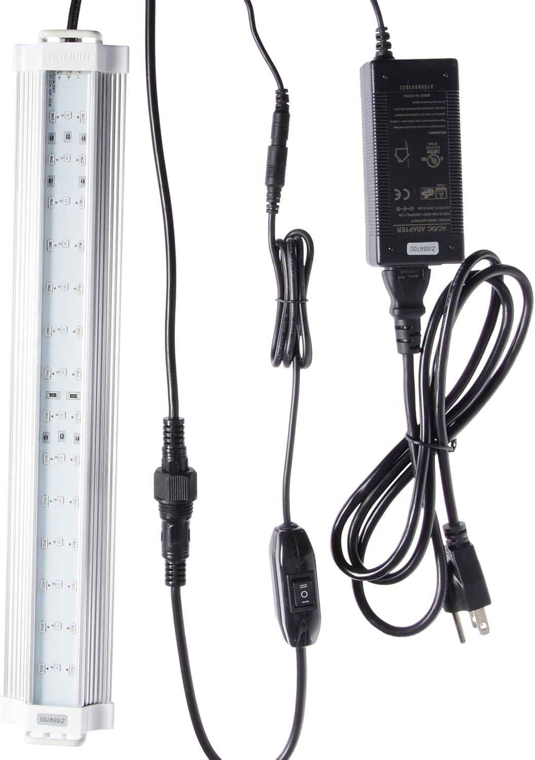 ZP-4000-438 All Blue Waterproof Aquarium LED Light, 18-23"