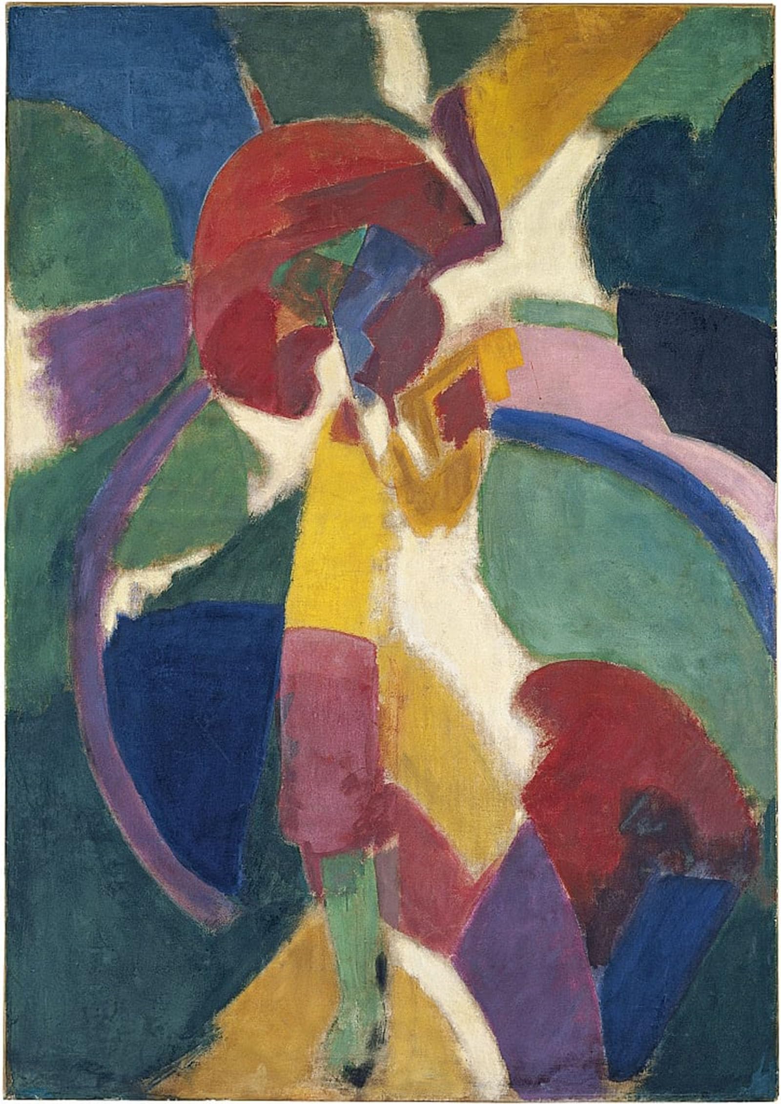 ARTXLXXBN Famous Art Print Poster Vintage Wall Art Woman with a Parasol by Robert Delaunay Canvas Art Poster for Home Decor 60x90cm