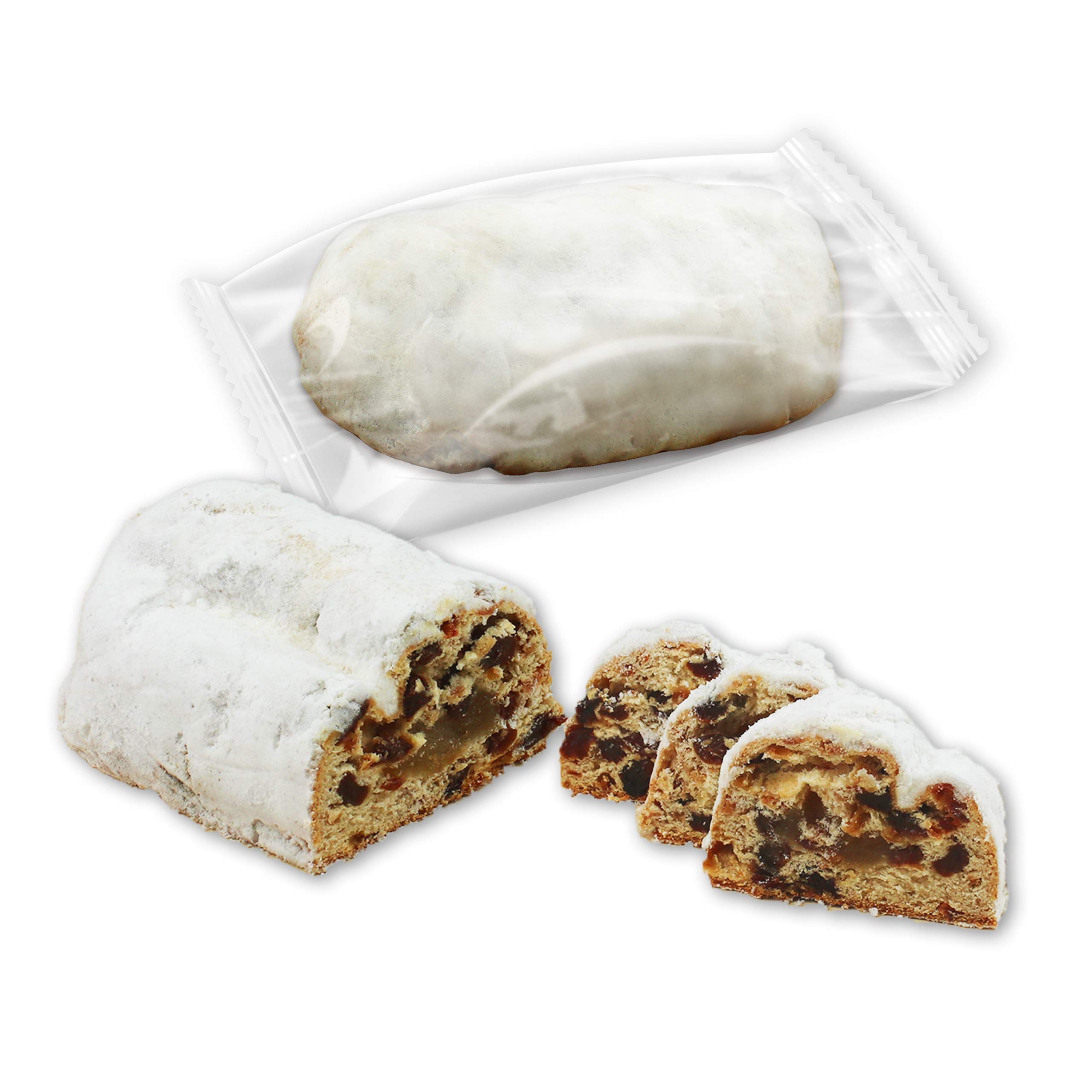100x Mini Bratapfel-Stollen mit fruchtigen Apfelstückchen verfeinert, 200g | LEBKUCHEN WELT nach traditionellem Rezept gebacken, saftig und festlich verfeinert – ein besonderer Genuss zur Weihnachtszeit