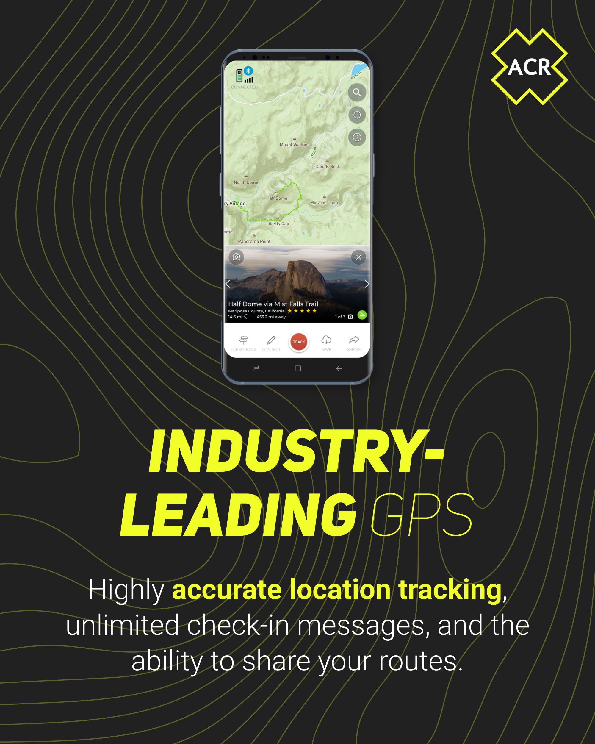 ACR Bivy Stick Mesh: comunicatore satellitare con Rete Mesh Lora e Copertura Iridium Globale, SMS bidirezionali, GPS Tracker, messaggi di Gruppo, SOS, Batteria 24h, App iOS/Android.