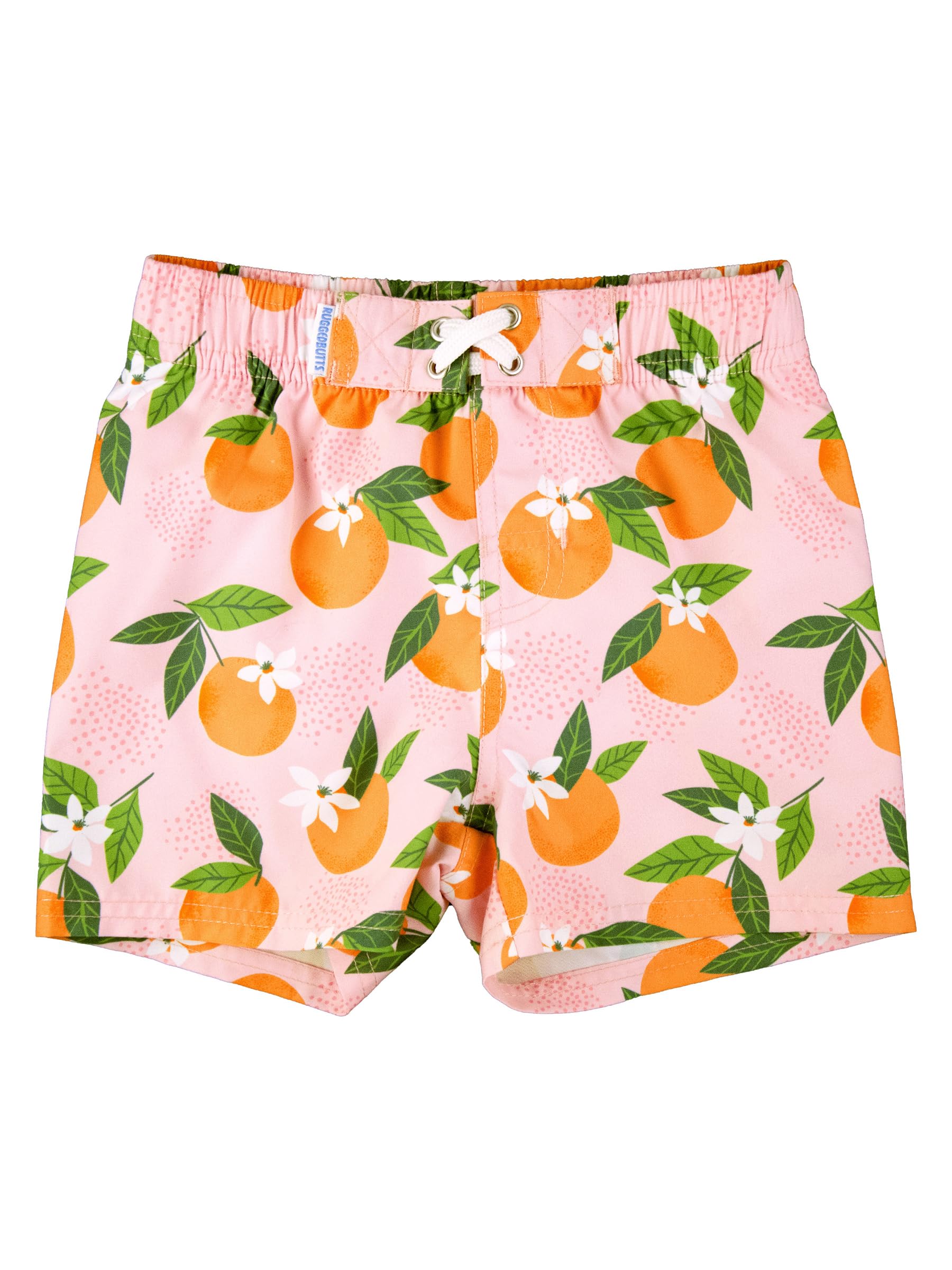 RUGGEDBUTTS Boys UPF50+ Sun Protection Fruits & Florals Swim Trunks