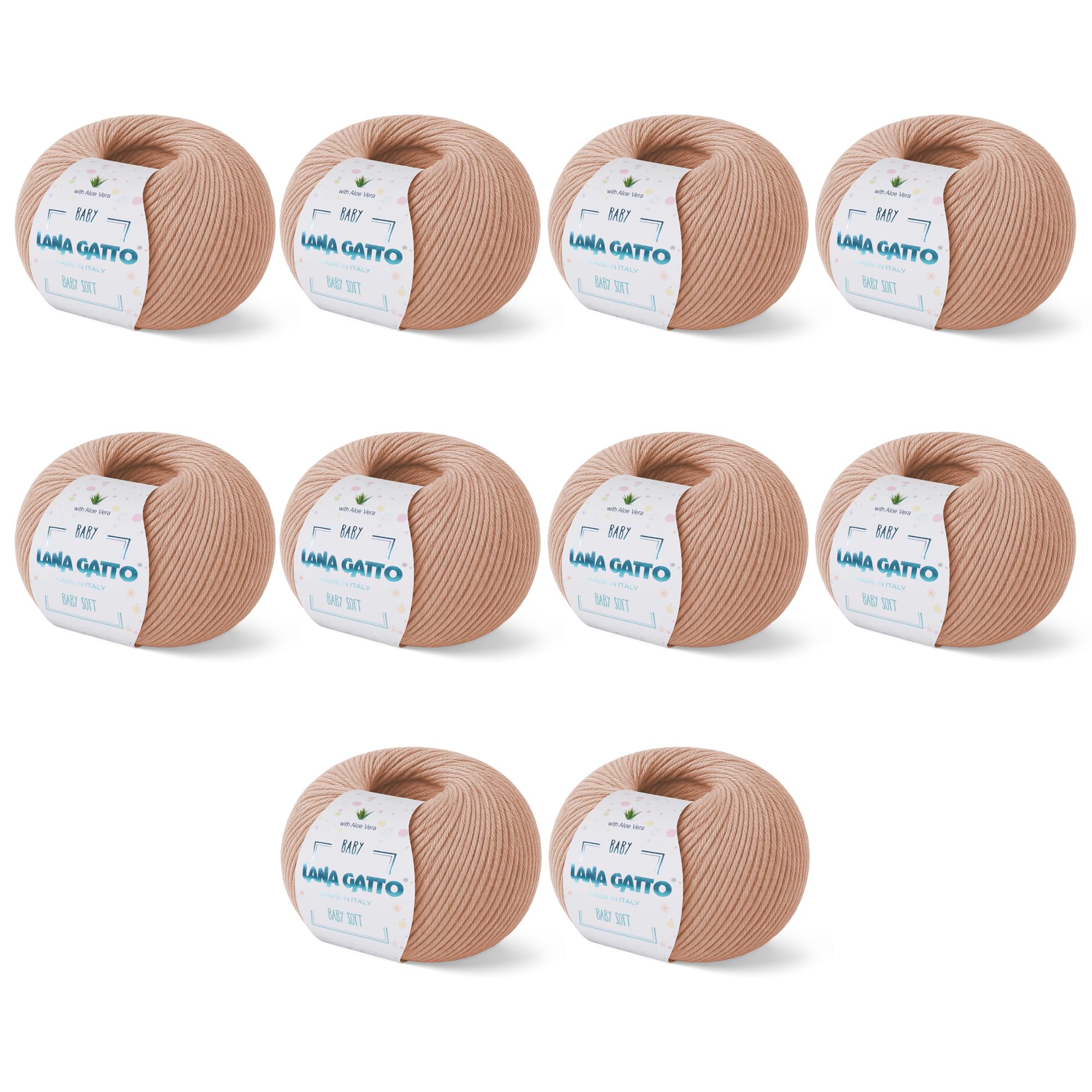 Flato d Cotone Focco Naturale 100%, Confezone da 5 Gomtol, 250gr | Accessor per borse