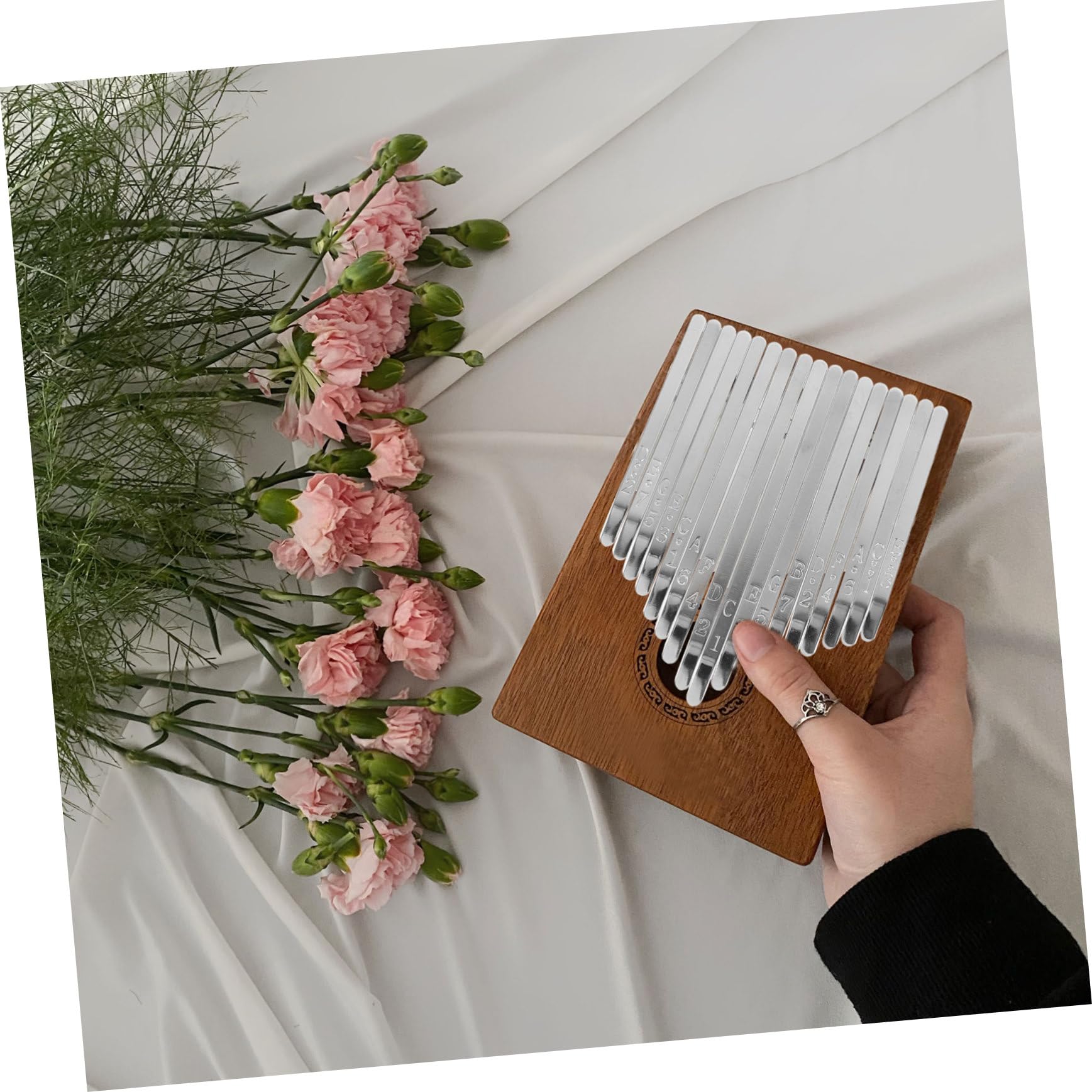 FUNOMOCYA Kalimba Accessory Kit Diy Piano Bridge Replacement Keys Tuning Hammer for Music Lovers