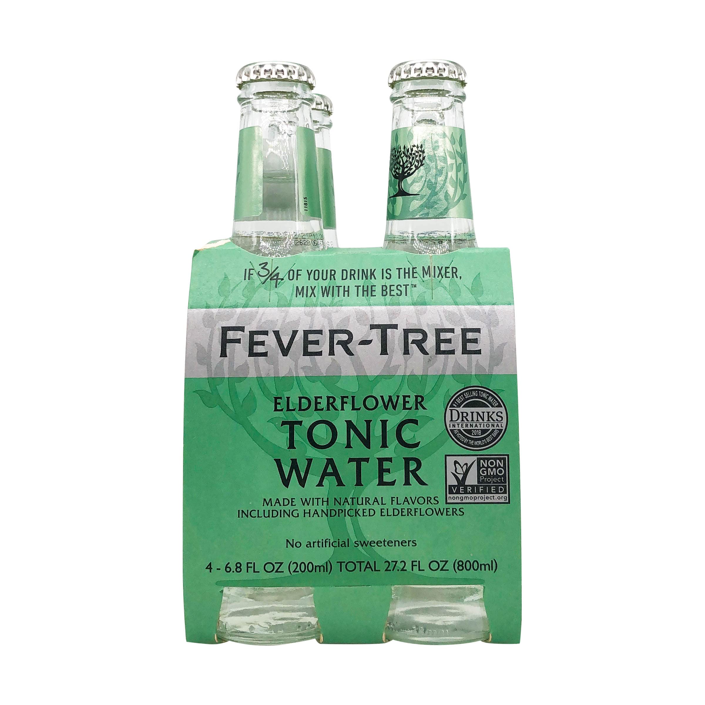 Fever-Tree, Tonic Water Elderflower, 6.8 Fl Oz, 4 Pack