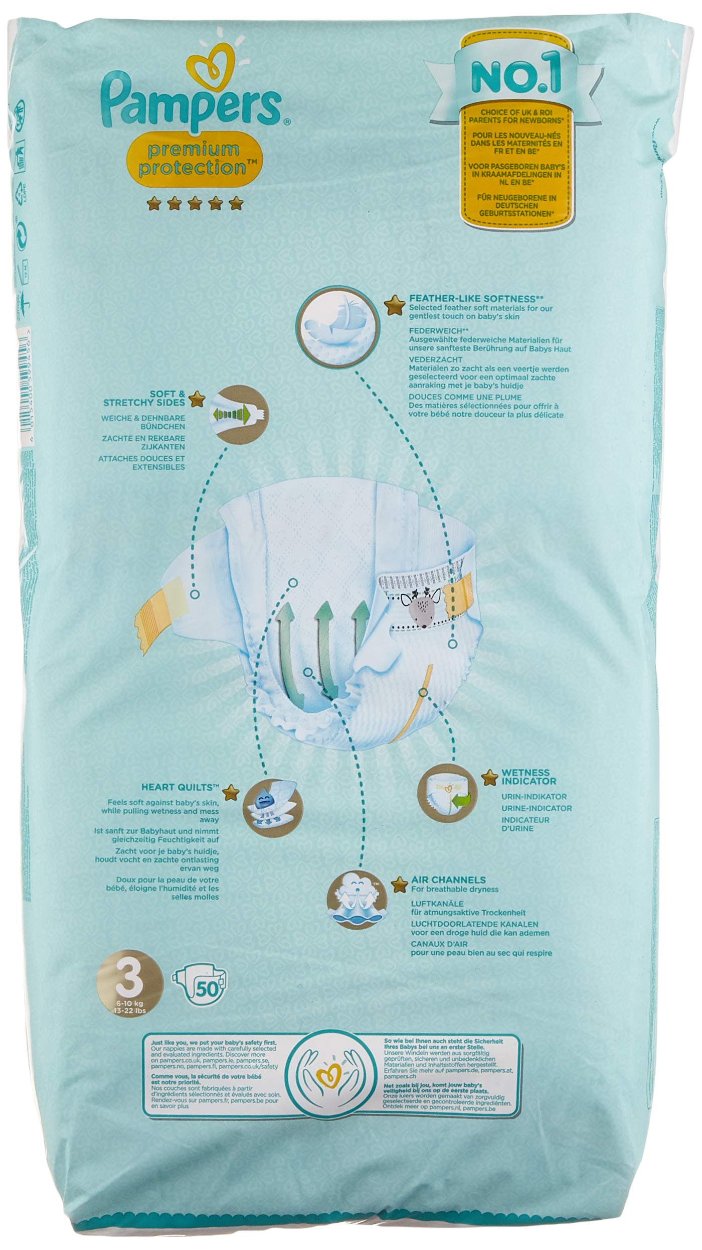 Pampers Pieluchy Premium Protection, 2,43 kg