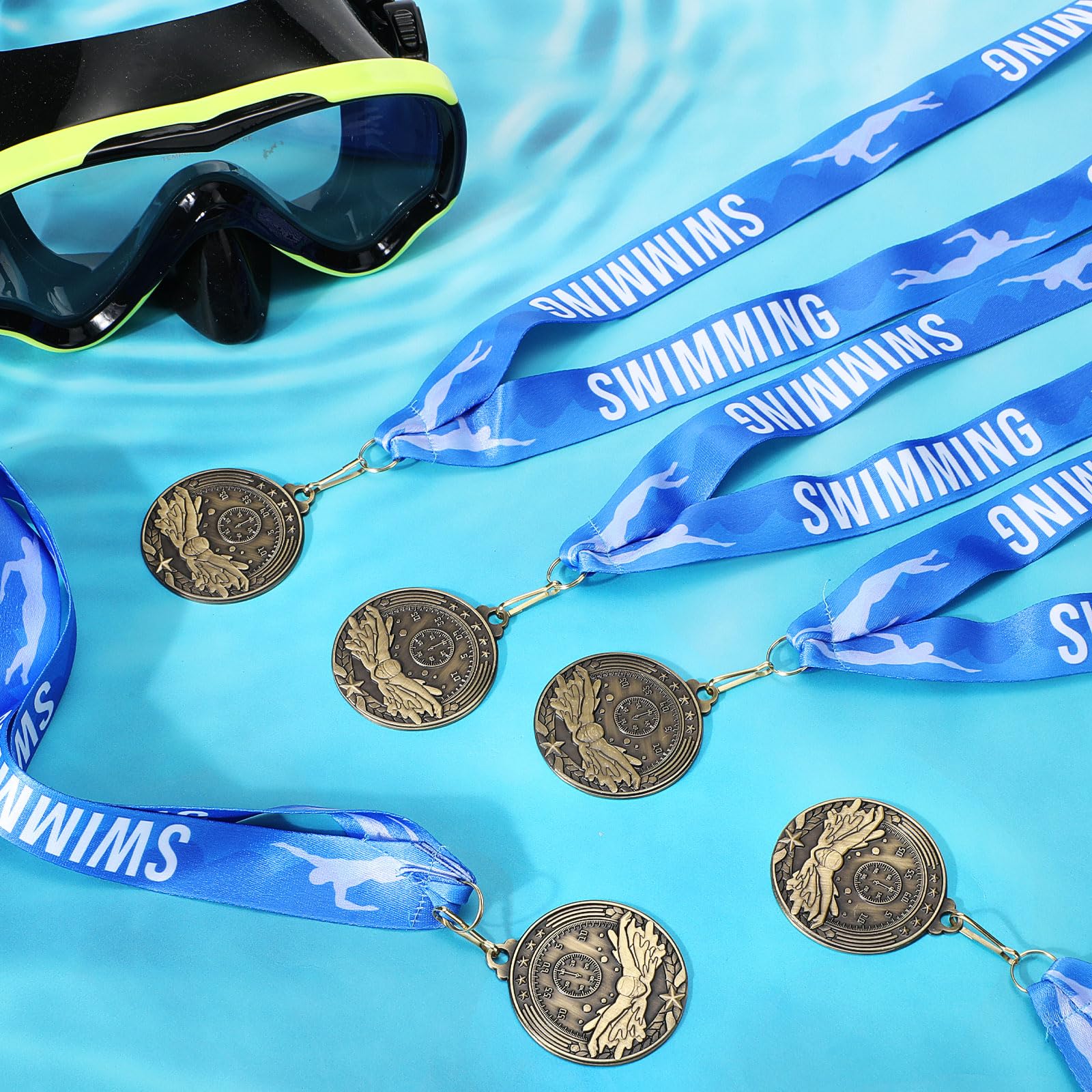Medallas de Premio de 2 Pulgadas con Cuello de Cabra, Baloncesto, Pista de Carreras, Cinta de natación, premios ganadores, Regalo a Granel para competiciones de Equipo, Recuerdo de Fiesta