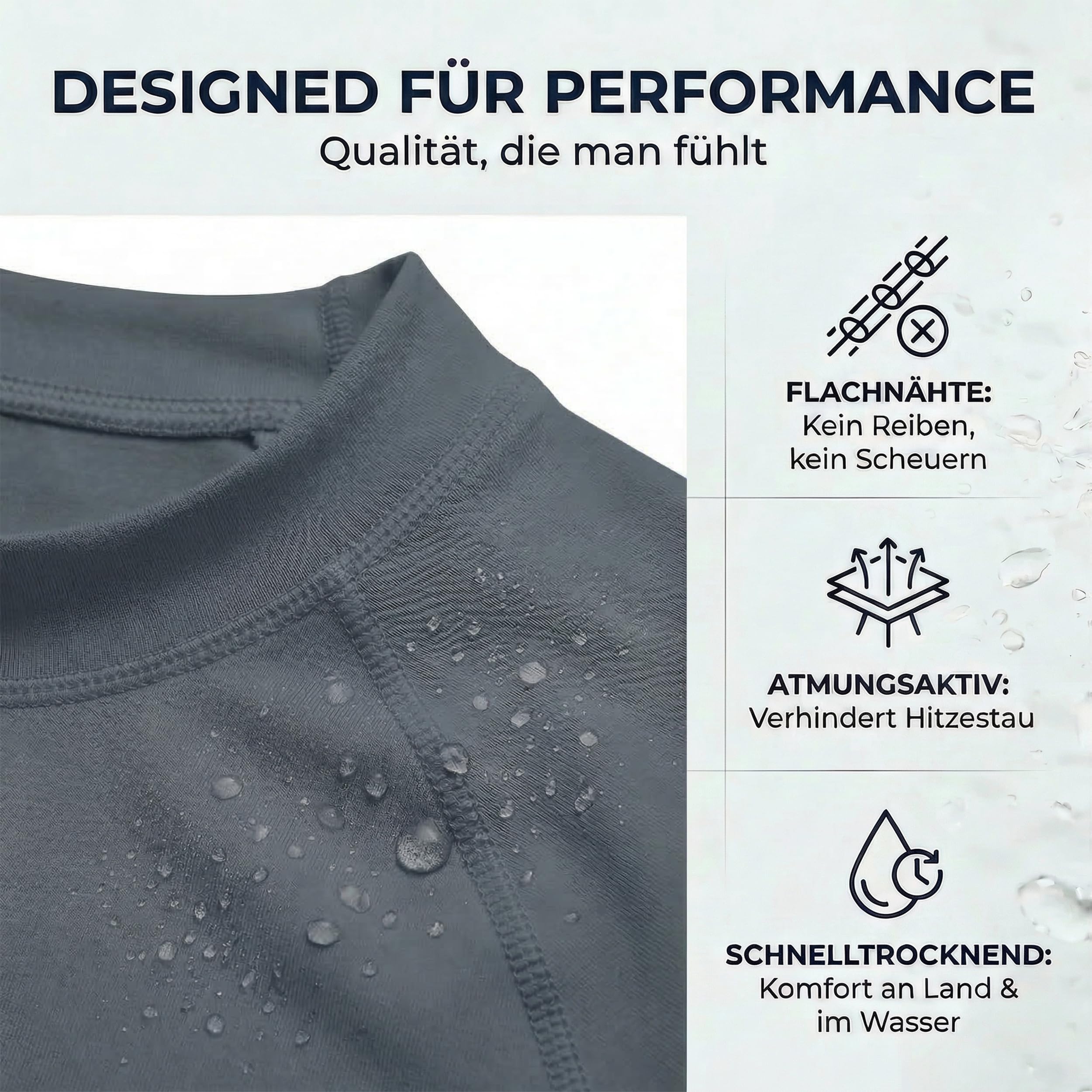 iQ-UV Slim Fit Camiseta Hombre