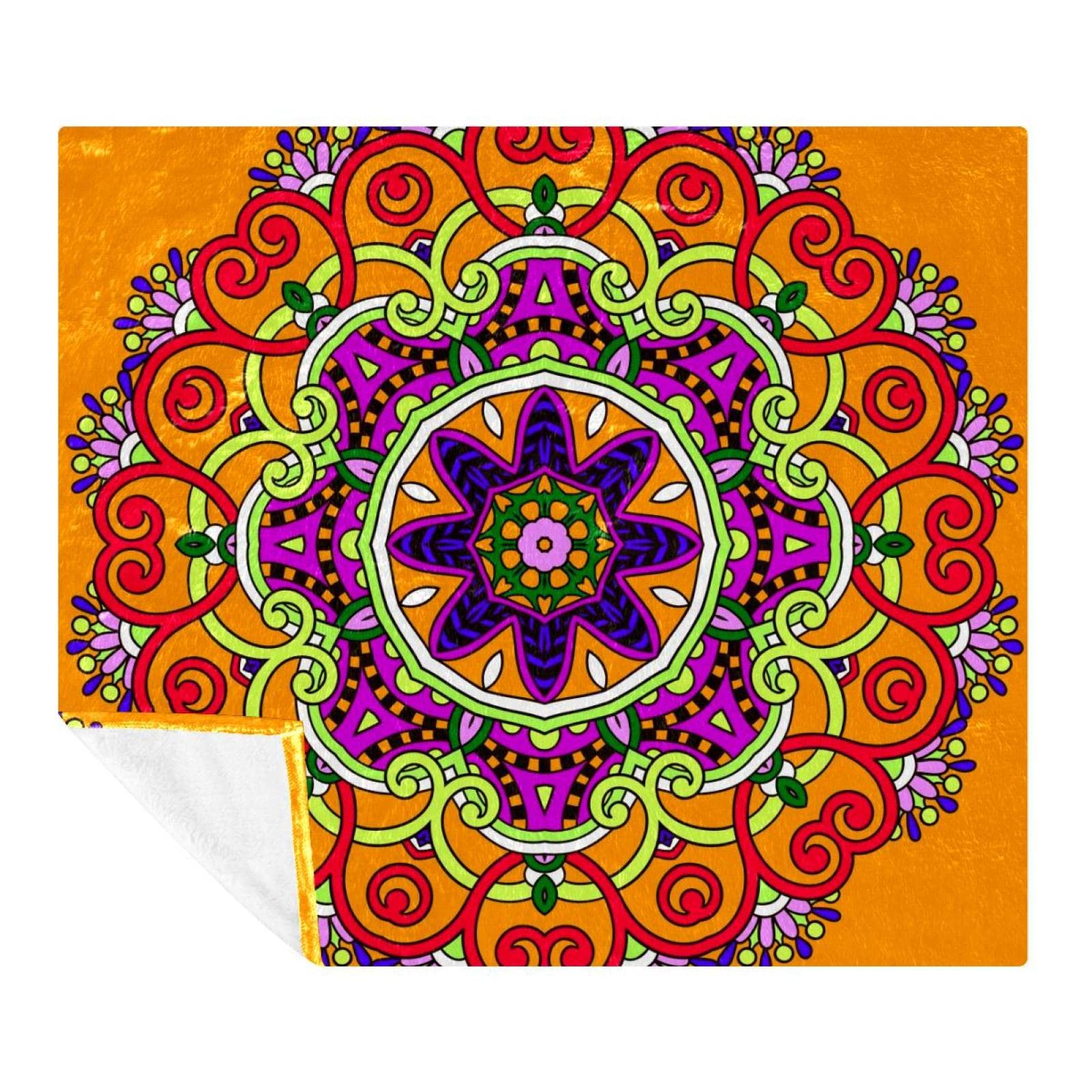 Couverture polaire en microfibre avec dentelle douce 150x130 cm pour lit et canapé