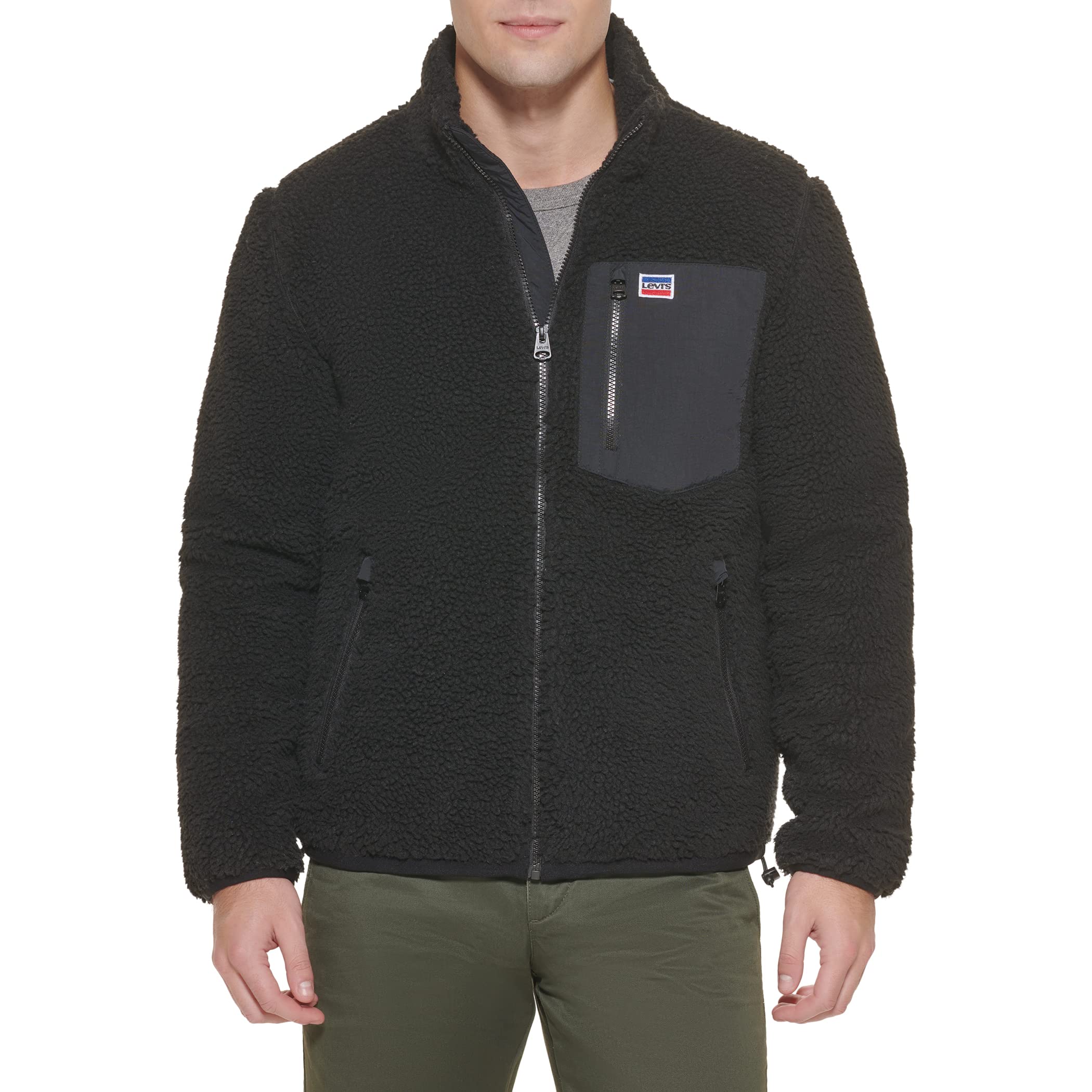 Levi'sMen's All Over Sherpa Jacket with Patch Pocket