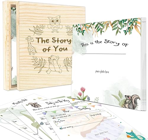 Libro de recuerdos para bebés, álbum de recuerdos para recién nacidos, registra hitos desde el nacimiento hasta los 5 años