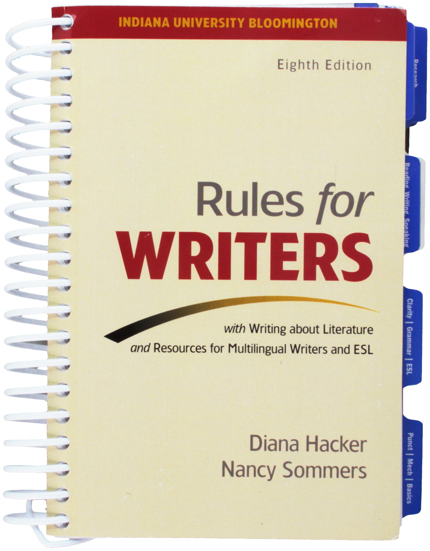 Rules for Writers Indiana University Bloomington