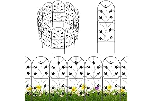 3ft Decorative Garden Fence Panels (15 Pack, 38" H x 16' L)...