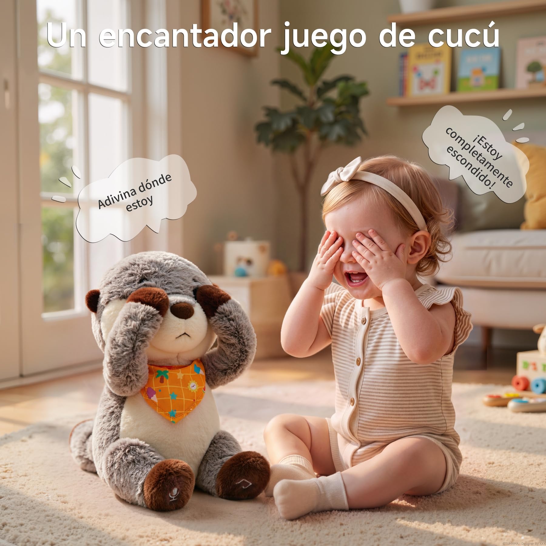 TUMAMA KIDS Juguete Interactivo con Forma de Nutria Que Canta y Habla
