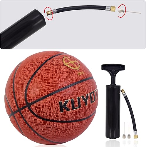 Miniatura 7 de KUYOTQ Kids Toddler Youth Adult Size 34567 Basketball 2225.527.528.529.5" Thickened Rubber or Faux Leather Indoor Outdoor Basketball for Boys Girls