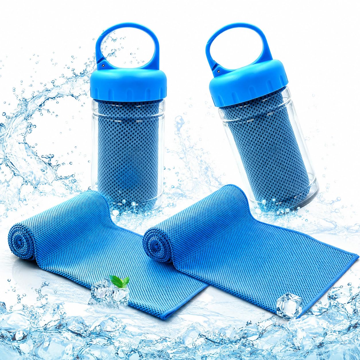 Yrafiostye Cooling Towels, Ice Cool Microfibre Towel for Neck | Absorbent Sweat, Soft Breathable Towel for Gym, Yoga, Golf, Running, Camping, Workouts, Outdoor Activities & Hot Weather