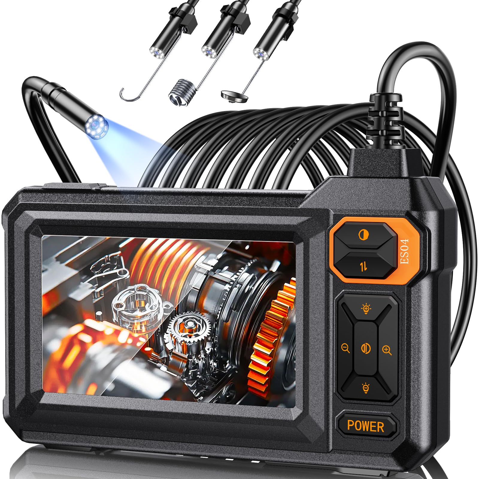 Endoscope Camera with Light, 1920P HD Borescope, 4.3" IPS Inspection Camera — Amazon image 10