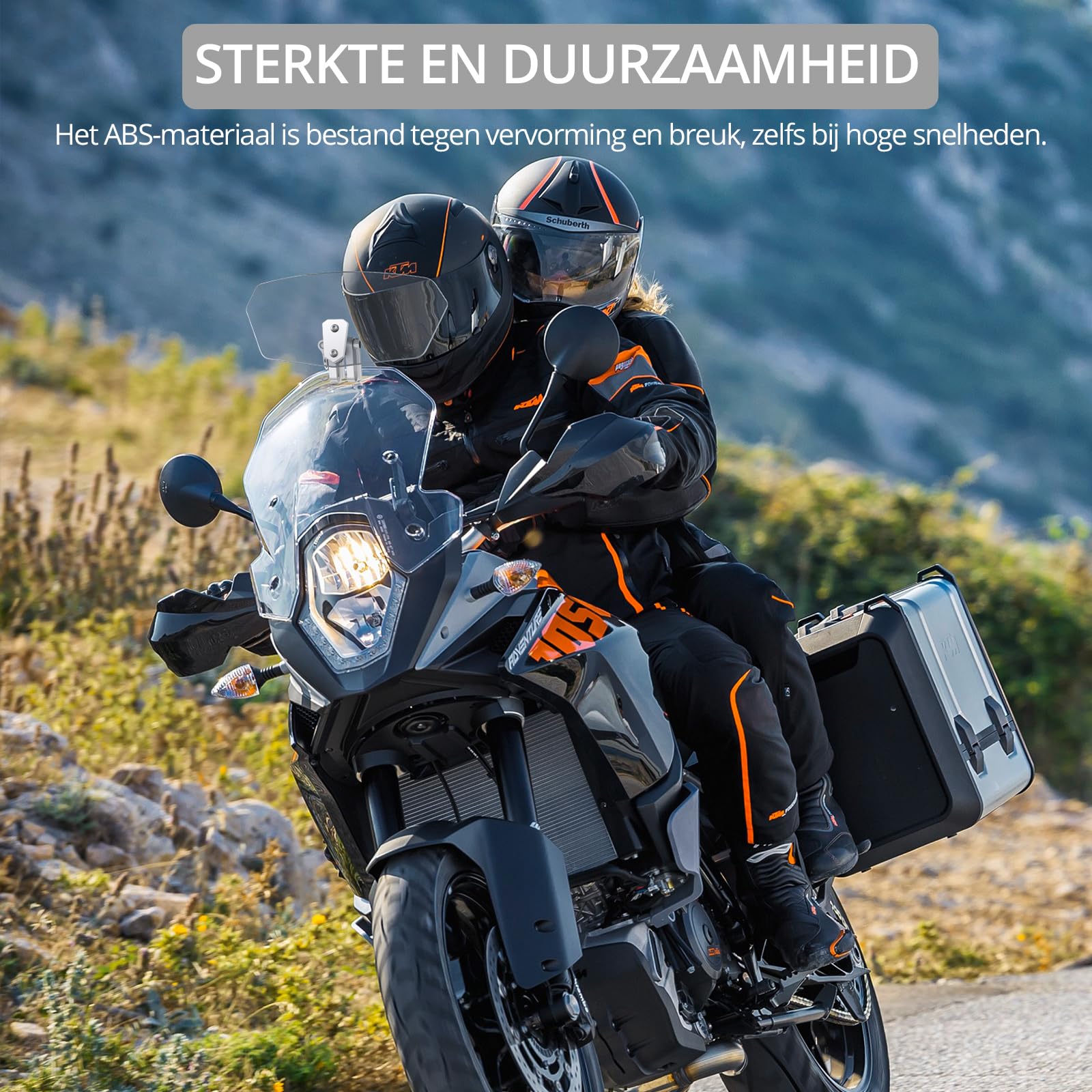 Universele Motorfiets Scooter Verstelbare Clip Op Voorruit Voorruit Uitbreiding Spoiler Wind Deflector Verstelbaar Afsluitbaar