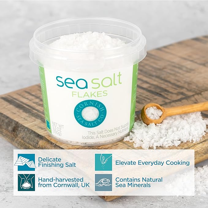 Cornish Sea Salt Mineral Flakes Sal Fina 5.3 oz Unidad miniatura 4