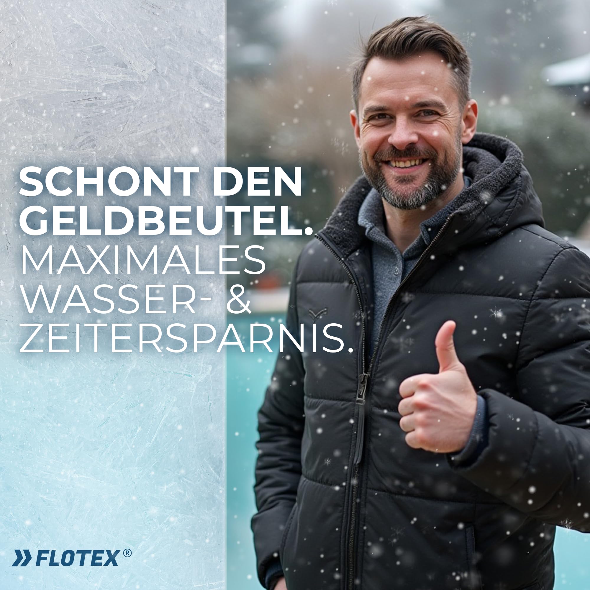 Aqua Pool CLEAN Winter Protect I Pool Wintermittel I Winterschutzmittel für Pools I Wintermittel für Pool I Pool Überwinterungsmittel Algizid I Einfache Winter Poolpflege (5L)