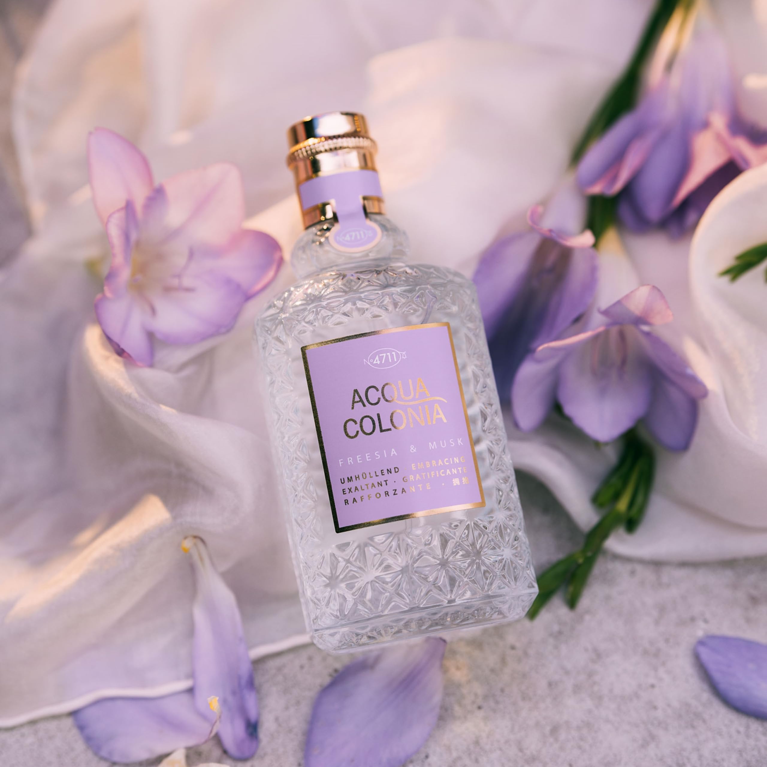 4711 Acqua Colonia® Freesia & Musk | Eau de Cologne - umhüllend - Wellness für die Sinne | 50ml Natural Spray