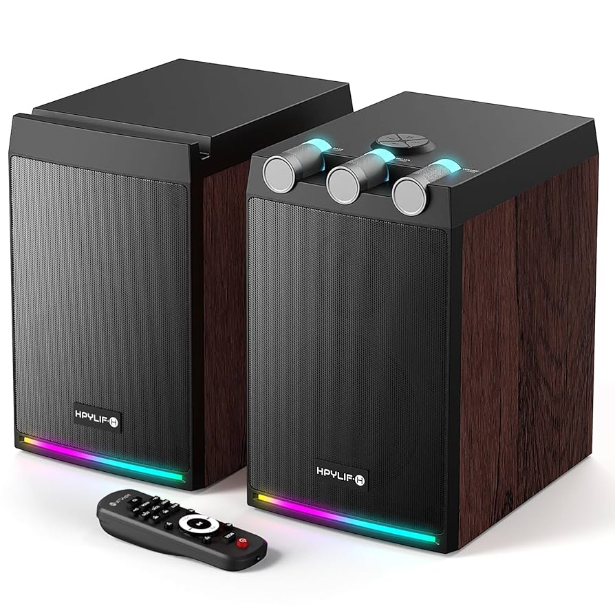 HPYLIF·H ブックシェルフスピーカー 2ウェ デスクトップpcスピーカー Amazon.co.jp: HPYLIF·H ブックシェルフスピーカー 2ウェ