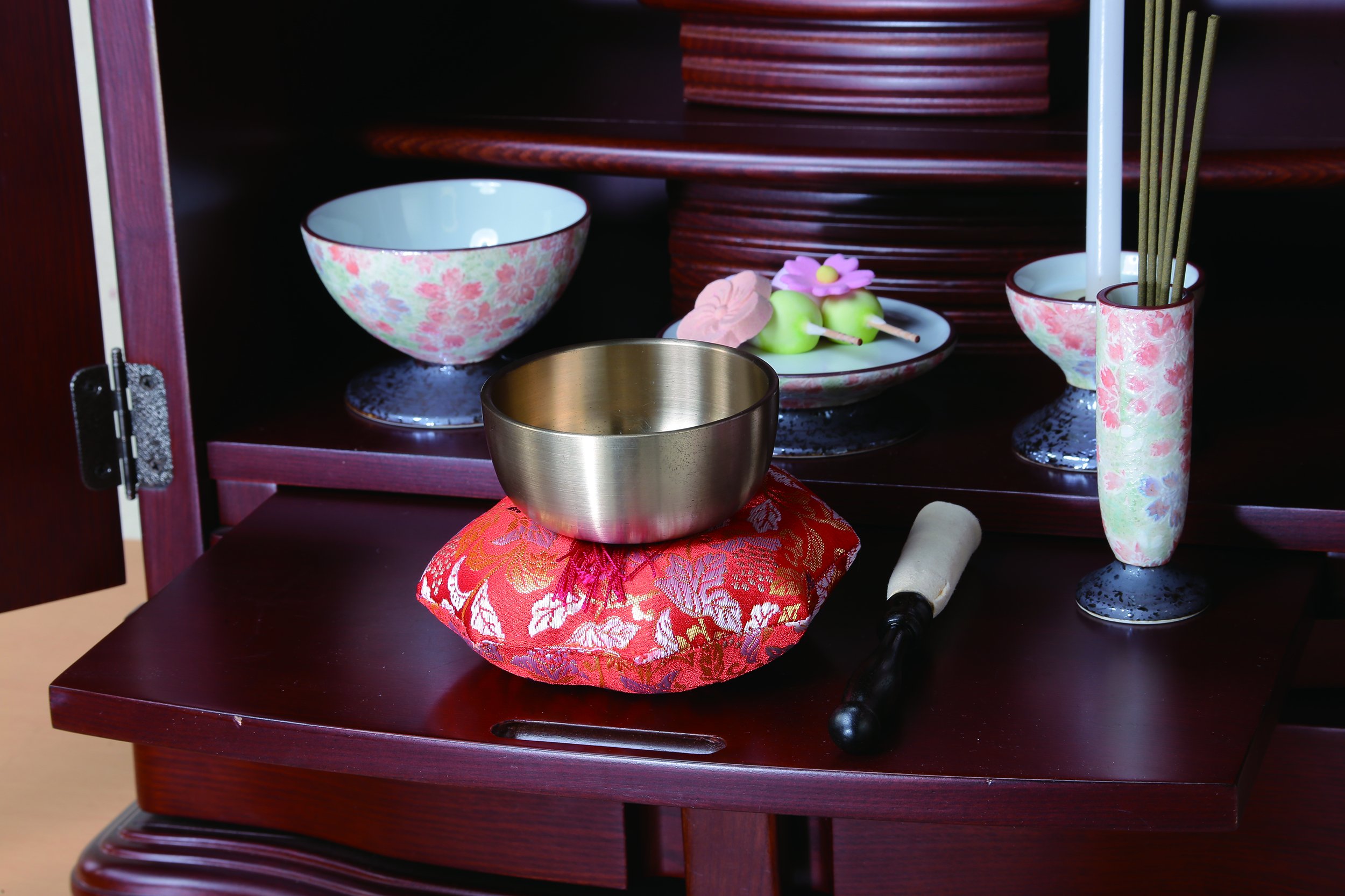 Amazon.co.jp: 八角 おりん 座布団 レッド : Home & Kitchen