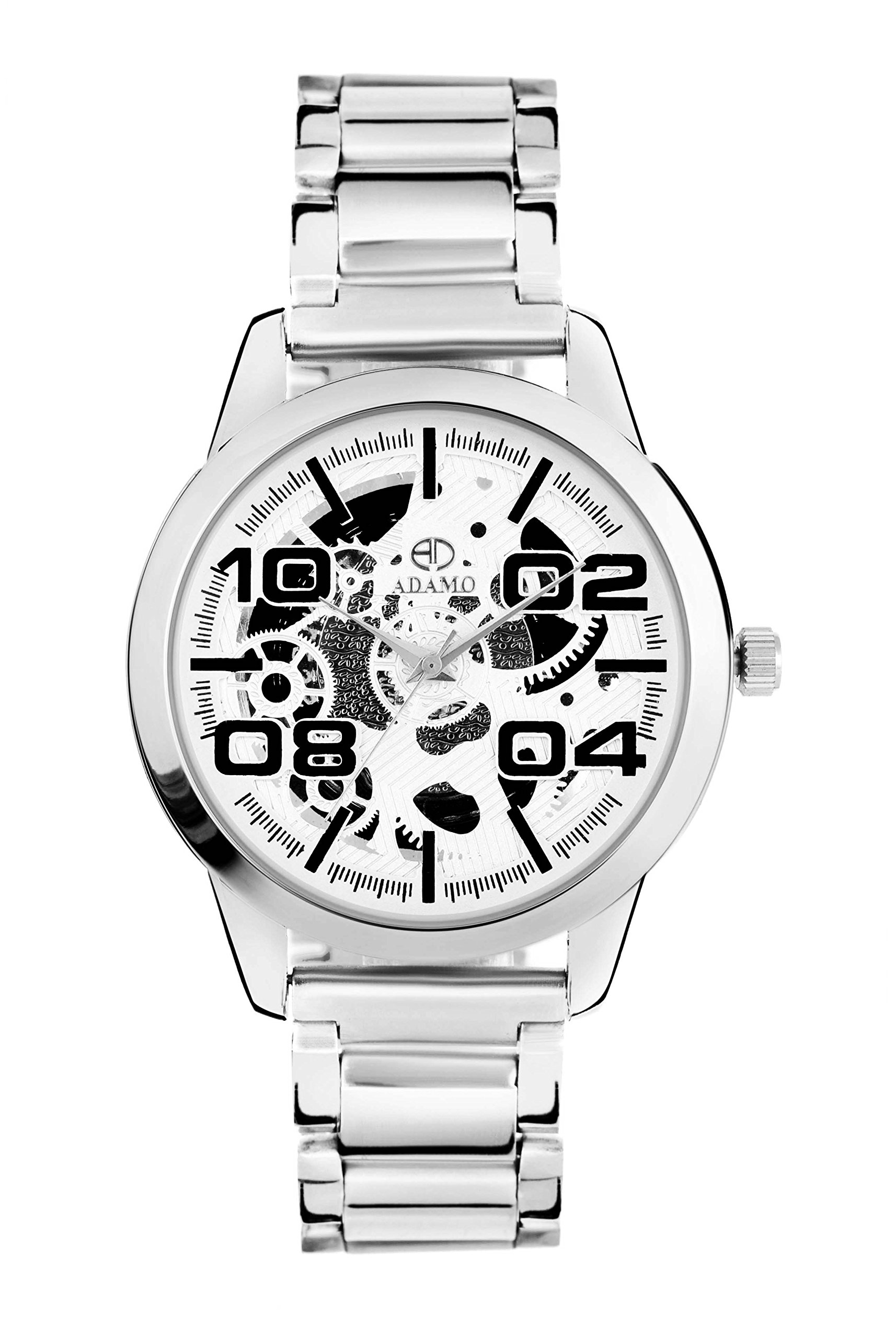 ADAMO Gear White Dial Mens & Boys Watch A310SM01 (B01LZAQH63) Amazon Price History, Amazon Price Tracker