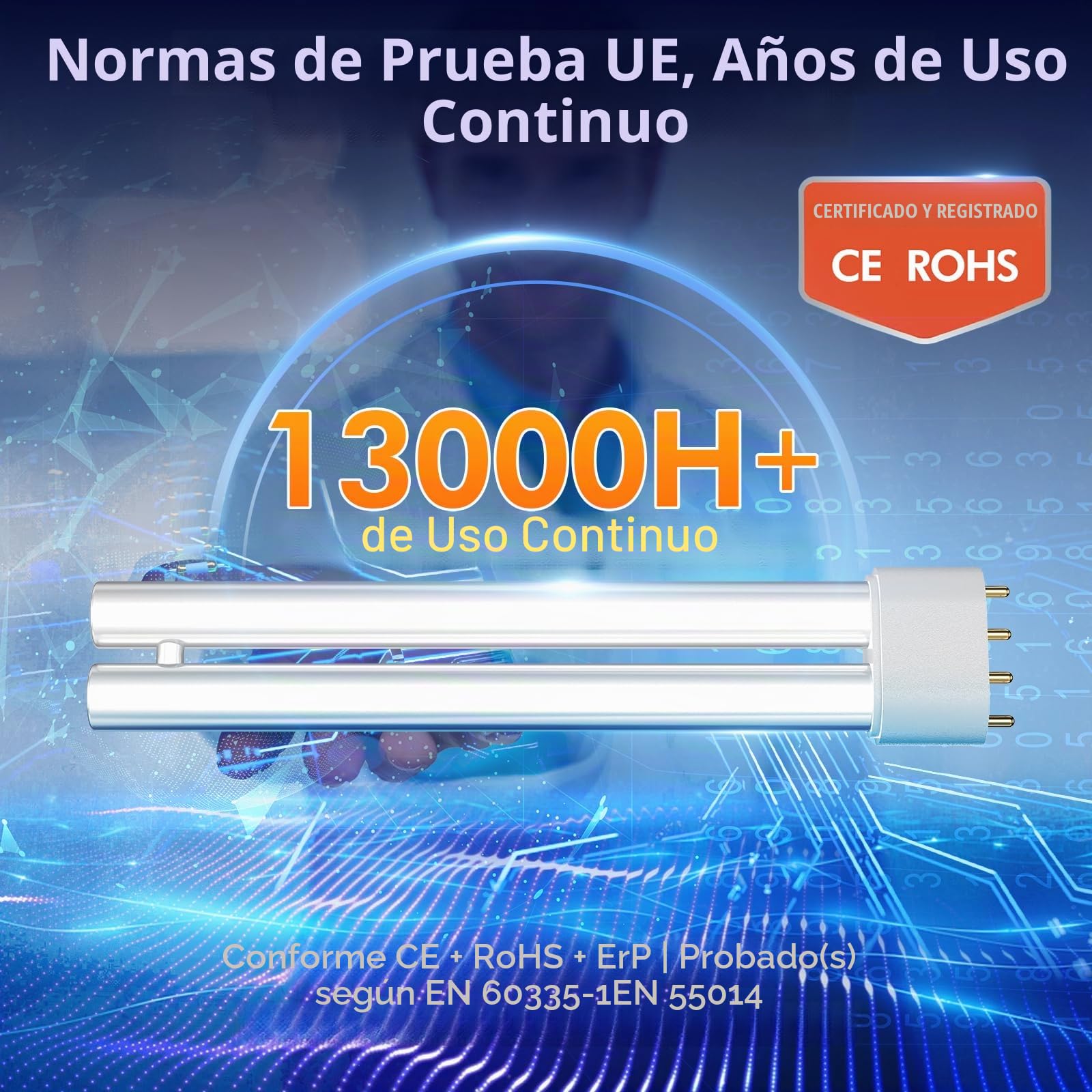 AMUFER Lámpara Antimosquitos Eléctrica, 4400V 18W UV Matamoscas Electrico, IPX4 Impermeable, hasta 120m², Trampa para Insectos Voladores para Interior y Exterior
