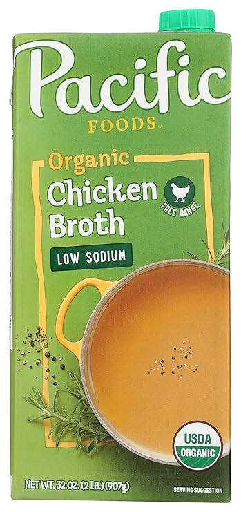 Pacific Foods Organic Free Range Chicken Low Sodium Broth, 32 oz