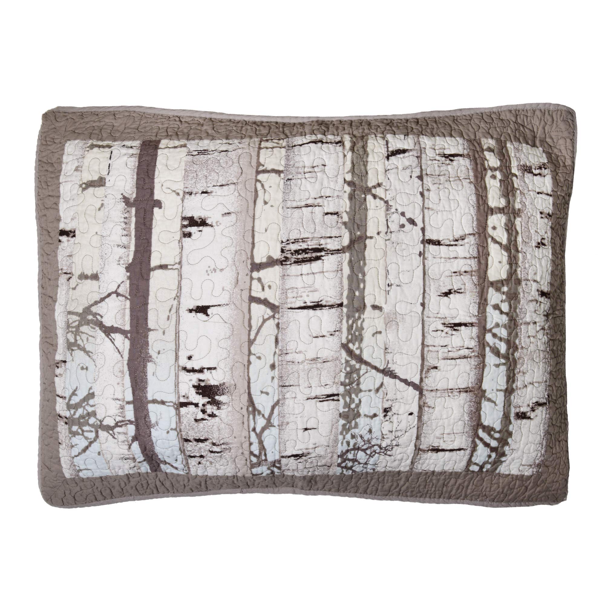 Pillow Sham - Birch Forest by Donna Sharp - Lodge Decorative Pillow Cover with Multicolored Pattern - King