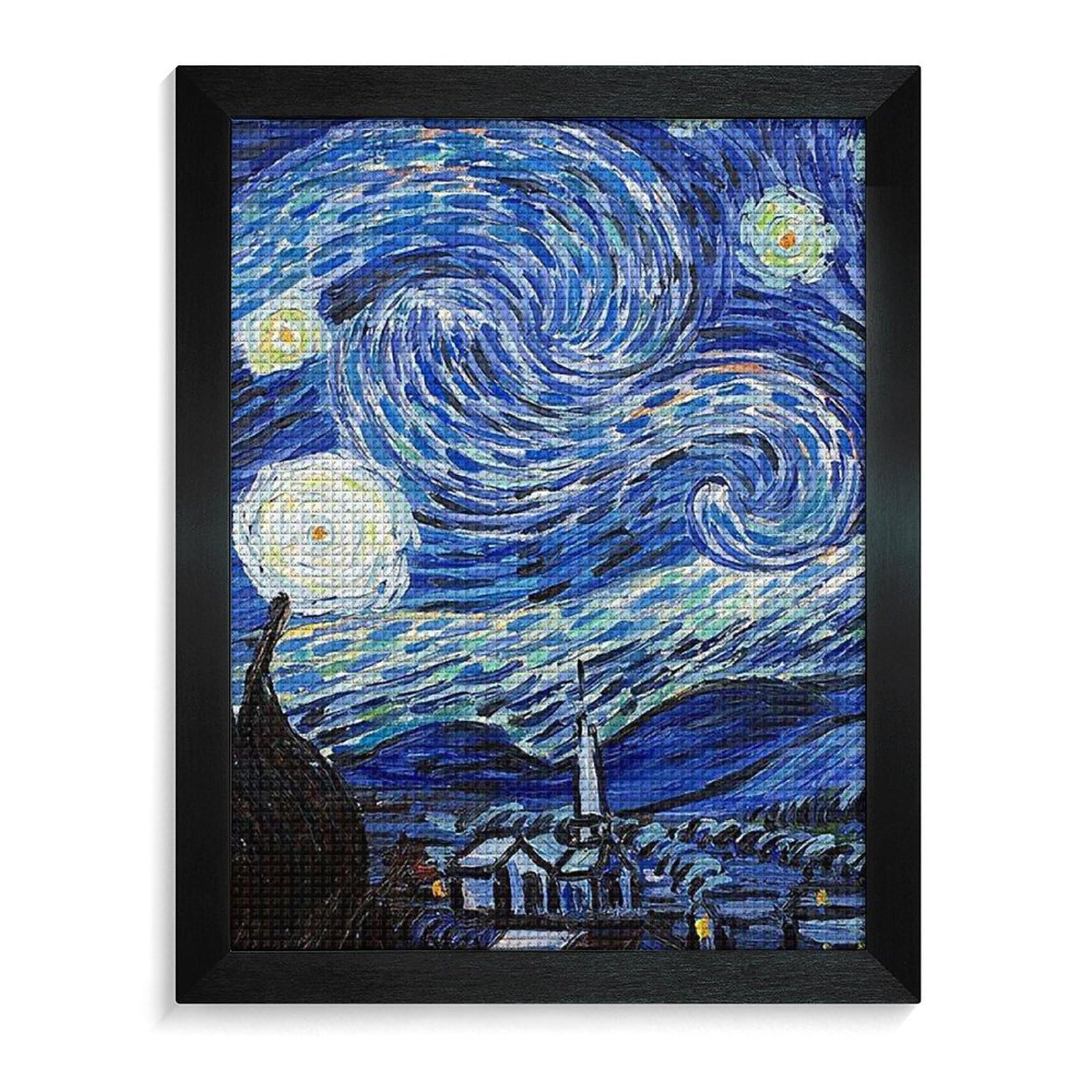 ダイヤモンドアートクラブ　ノートルダムの夜 Amazon.co.jp: ダイヤモンドアート ゴッホ 星月夜 キット ダイヤモンド